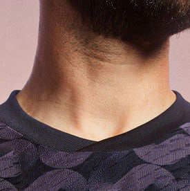Cuello y puño de malla y elástico