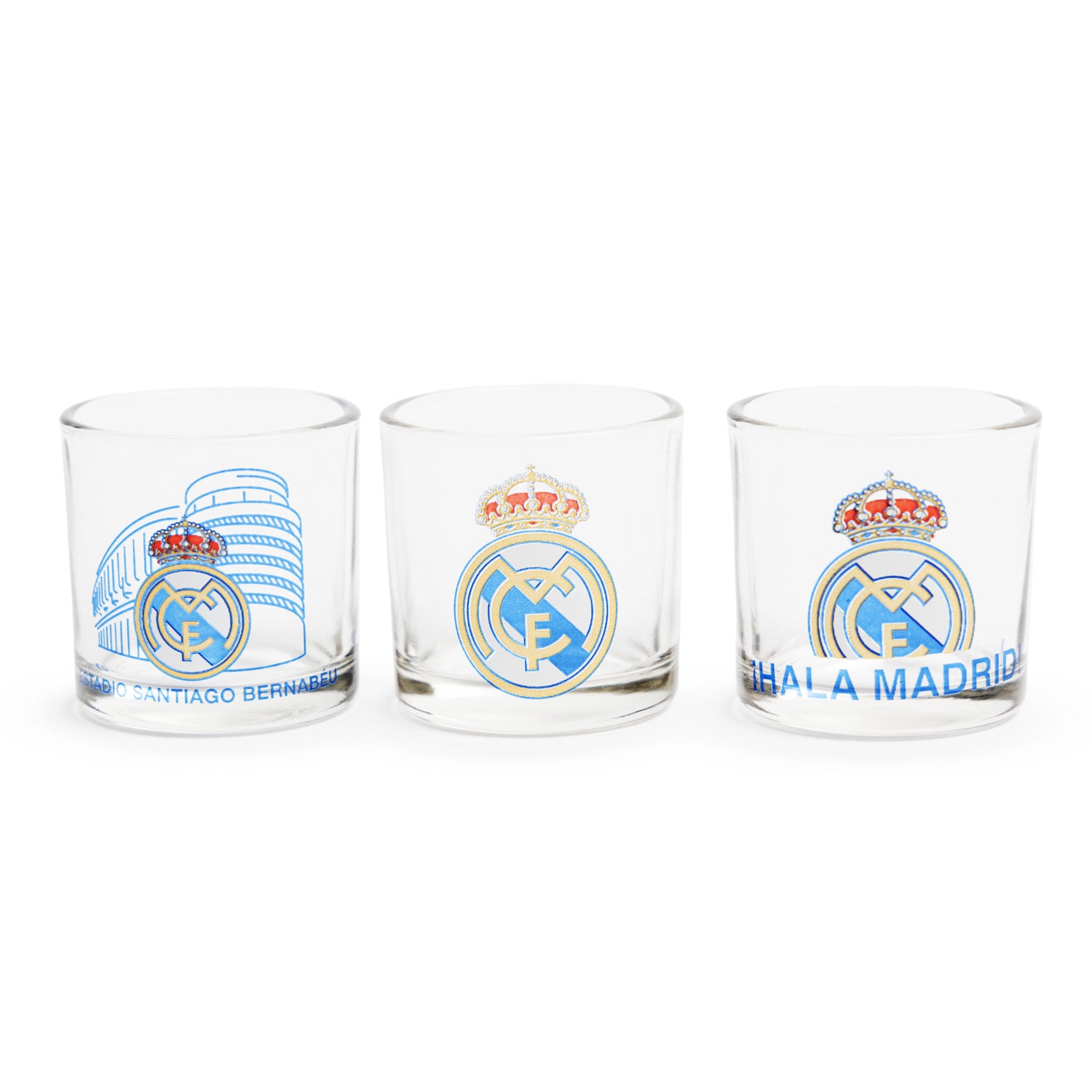 3 Vasos de Chupito Real Madrid