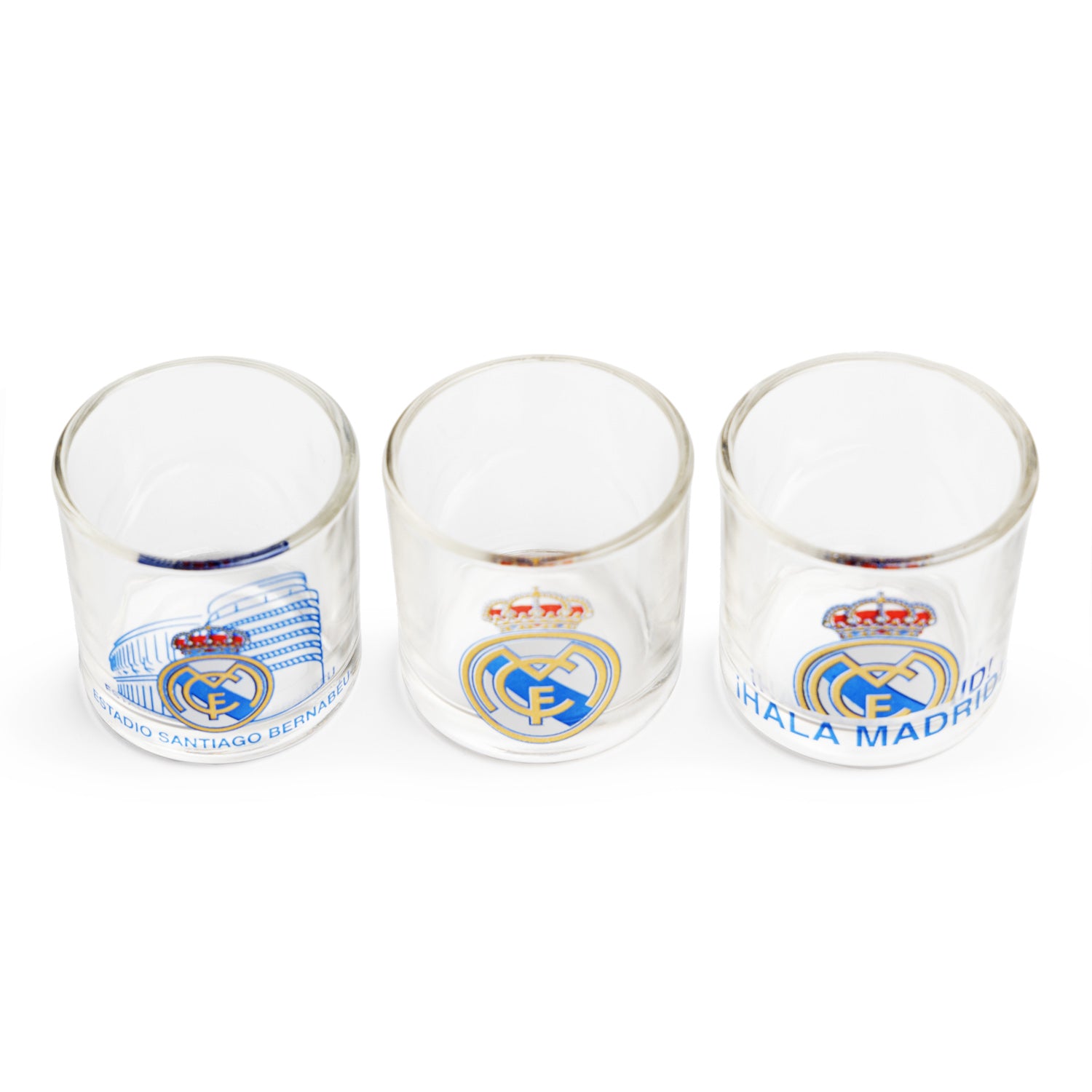 3 Vasos de Chupito Real Madrid