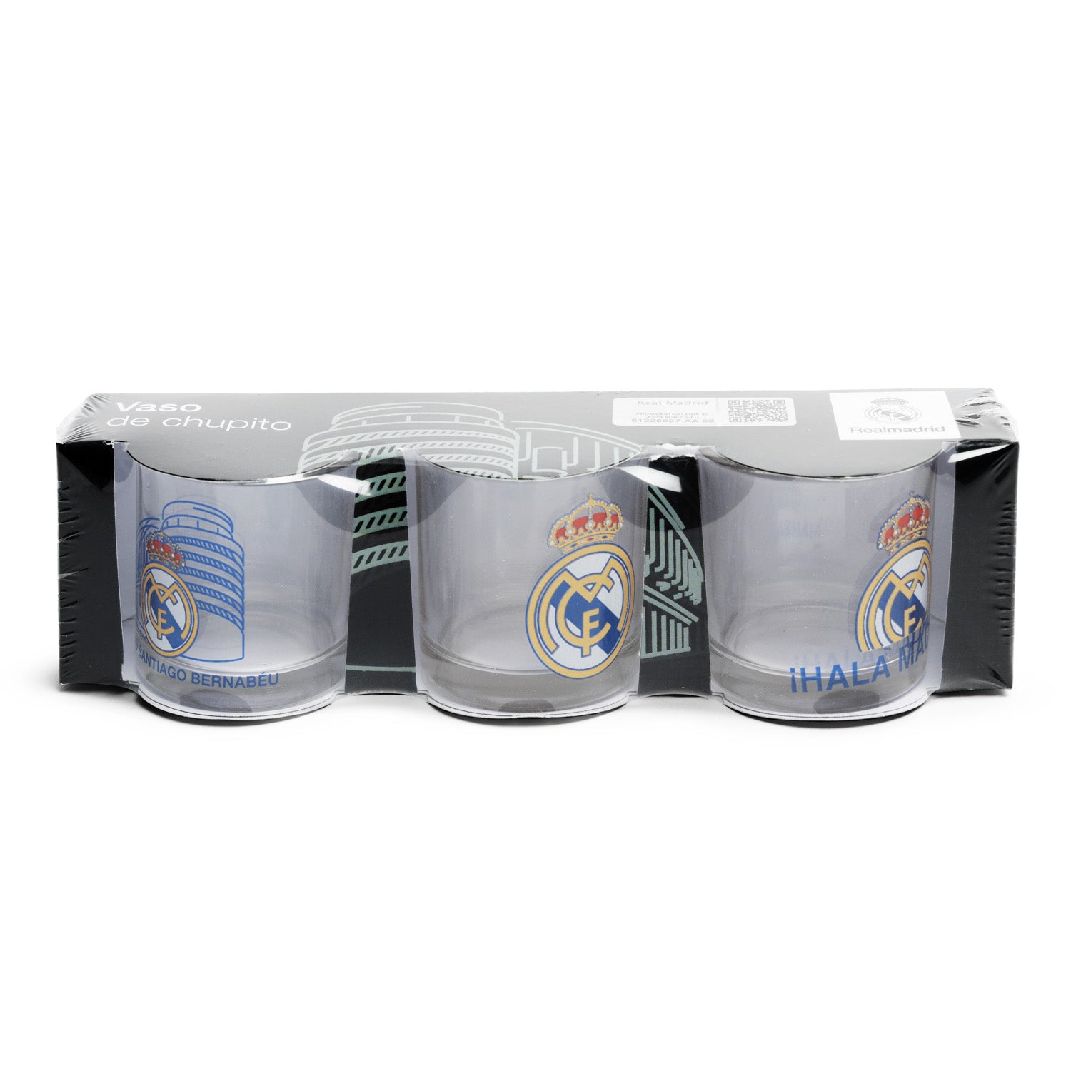 3 Vasos de Chupito Real Madrid