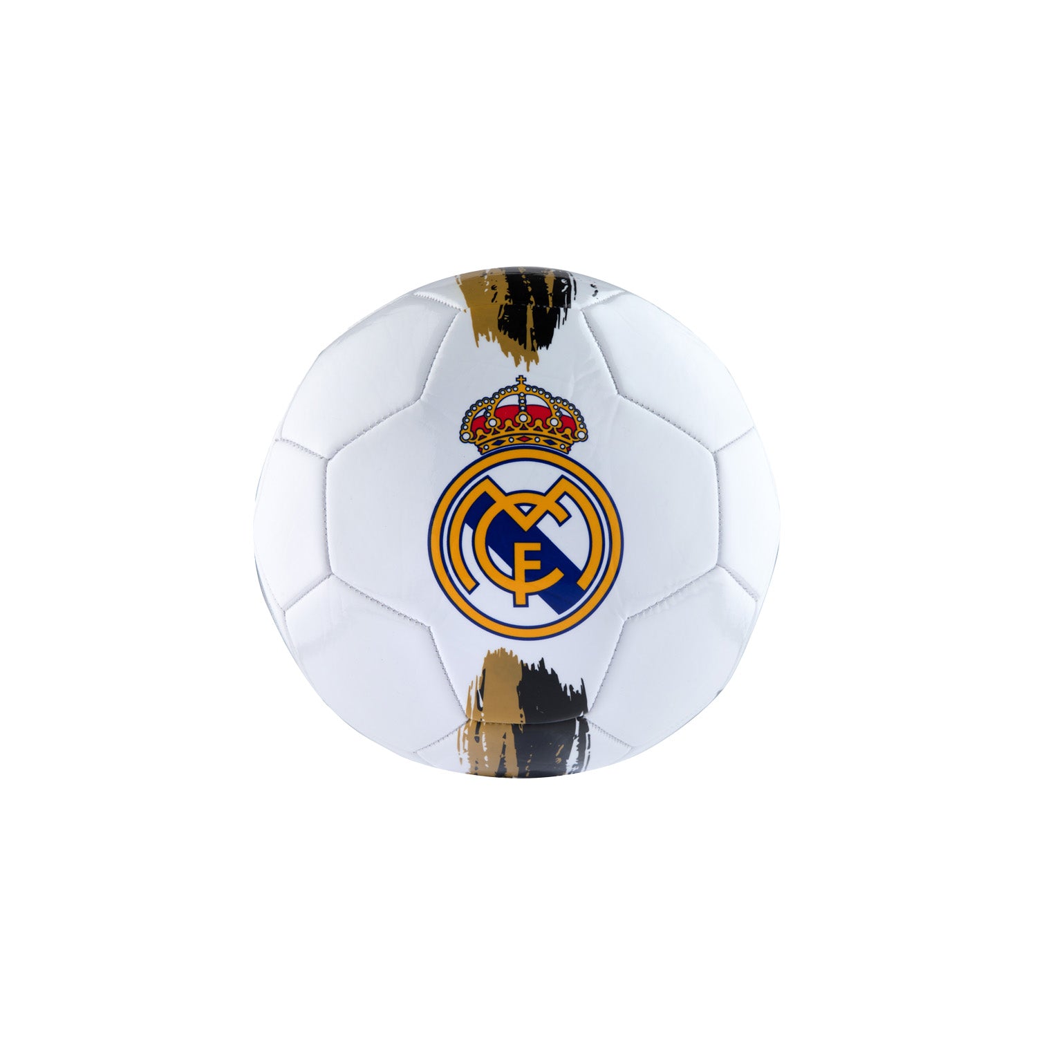 Mini Balón Escudo Blanco / Dorado Real Madrid
