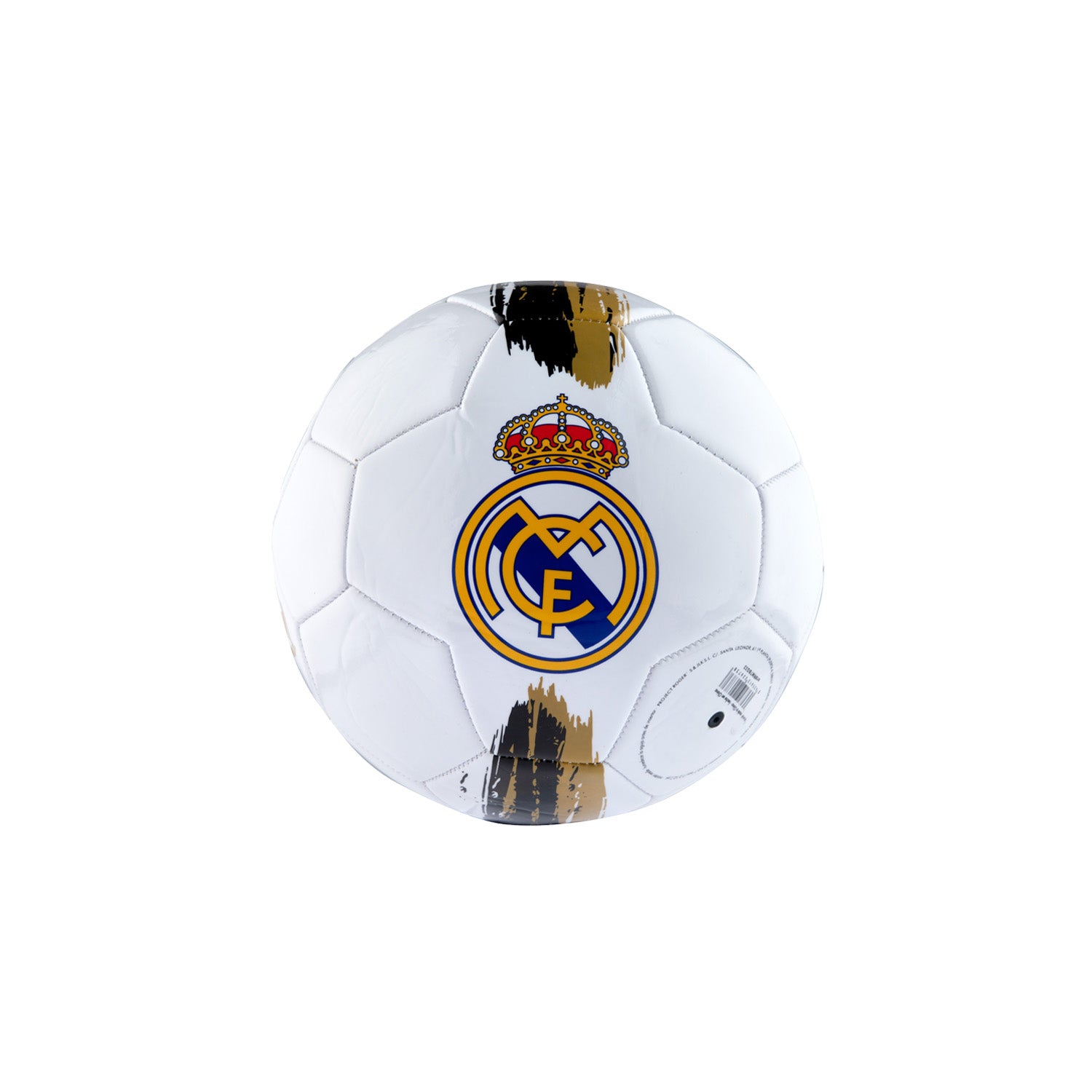 Mini Balón Escudo Blanco / Dorado Real Madrid