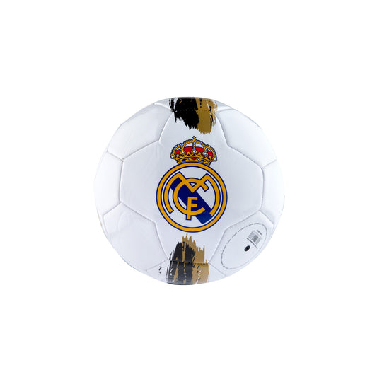 Mini Balón Escudo Blanco / Dorado Real Madrid