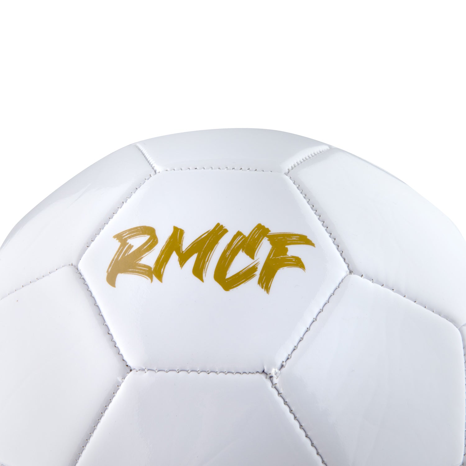 Mini Balón Escudo Blanco / Dorado Real Madrid