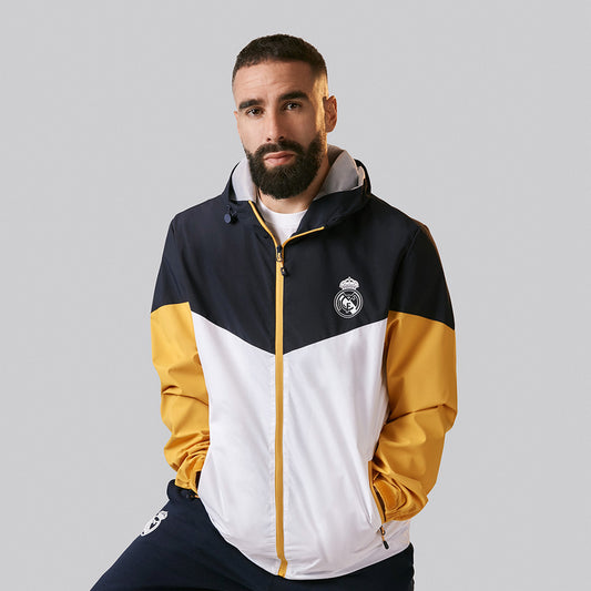 Cortavientos Outerwear Hombre Detalle Color Blanco