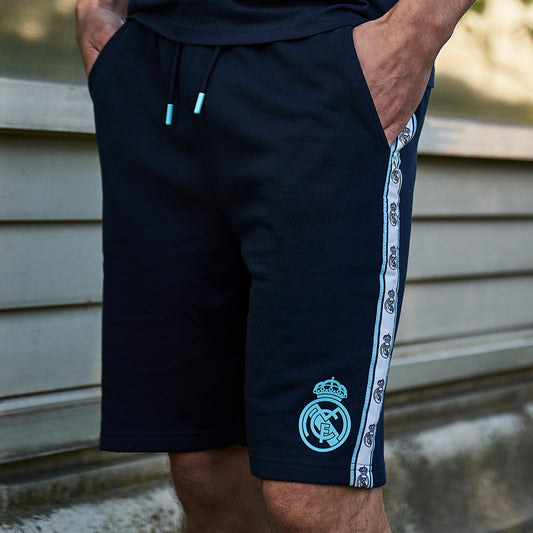 Pantalón Corto Madrid Sky Felpa Hombre Azul