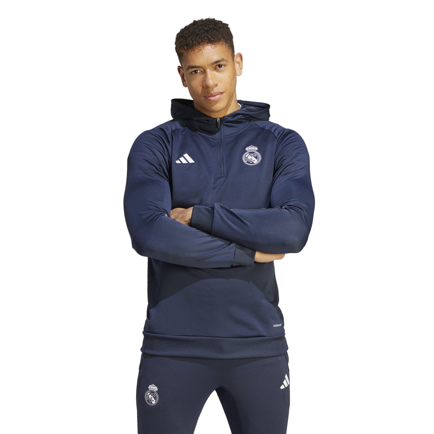 Sudadera Capucha adidas Hombre Entrenamiento 23/24 Azul Marino