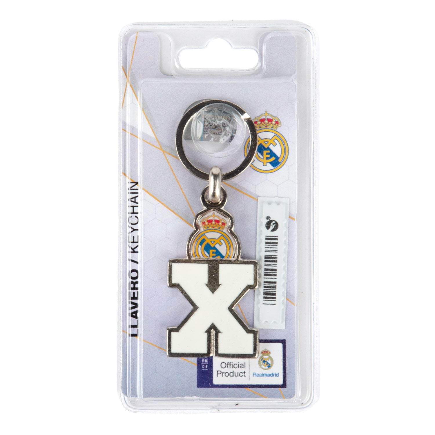Llavero Real Madrid con Letra - X