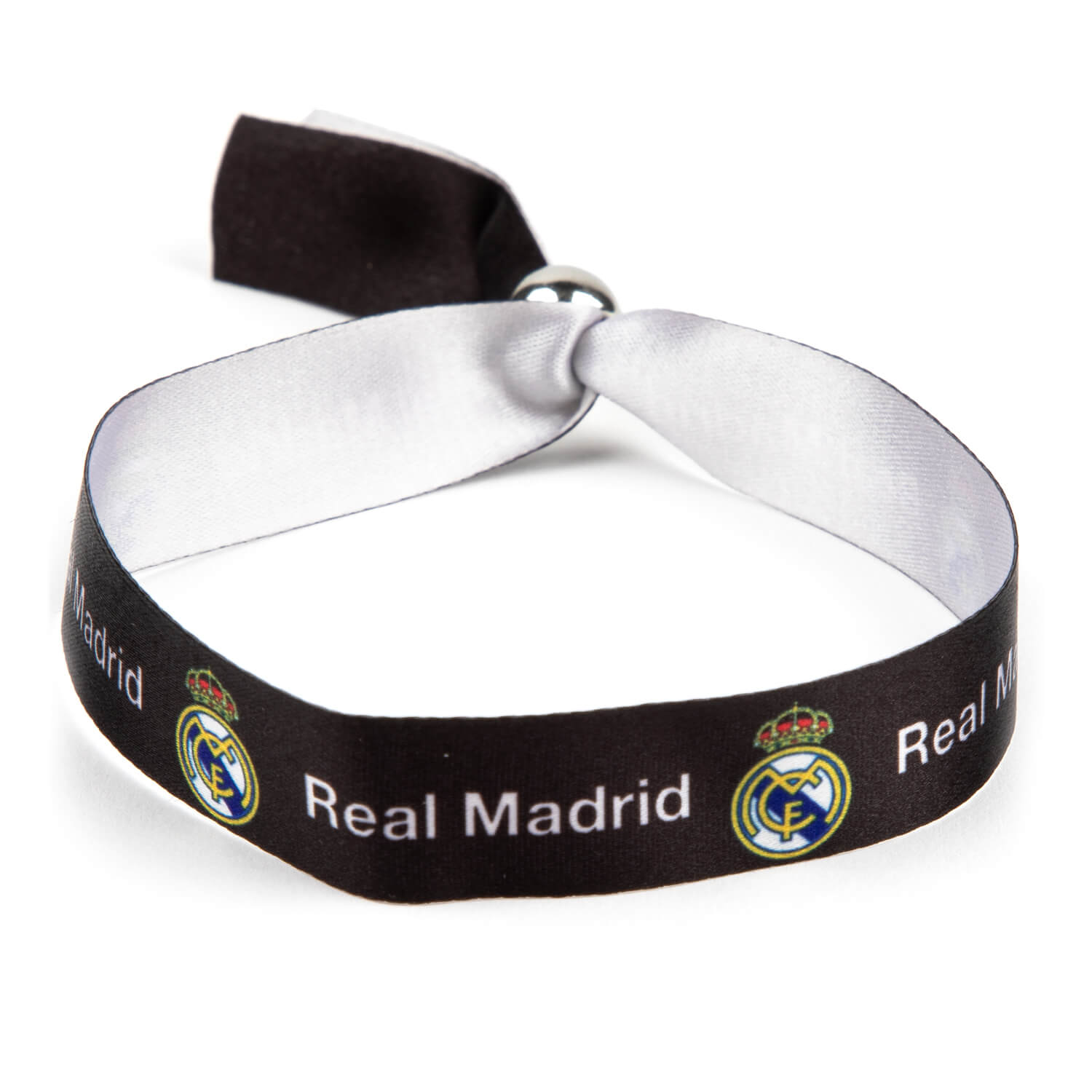 Pulsera Real Madrid Negra-Blanca