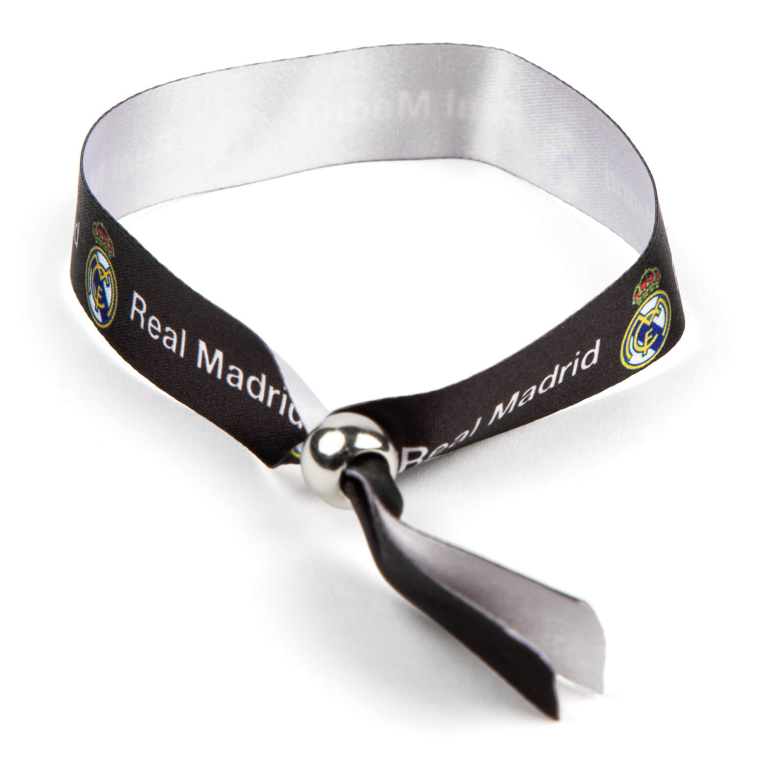 Pulsera Real Madrid Negra-Blanca