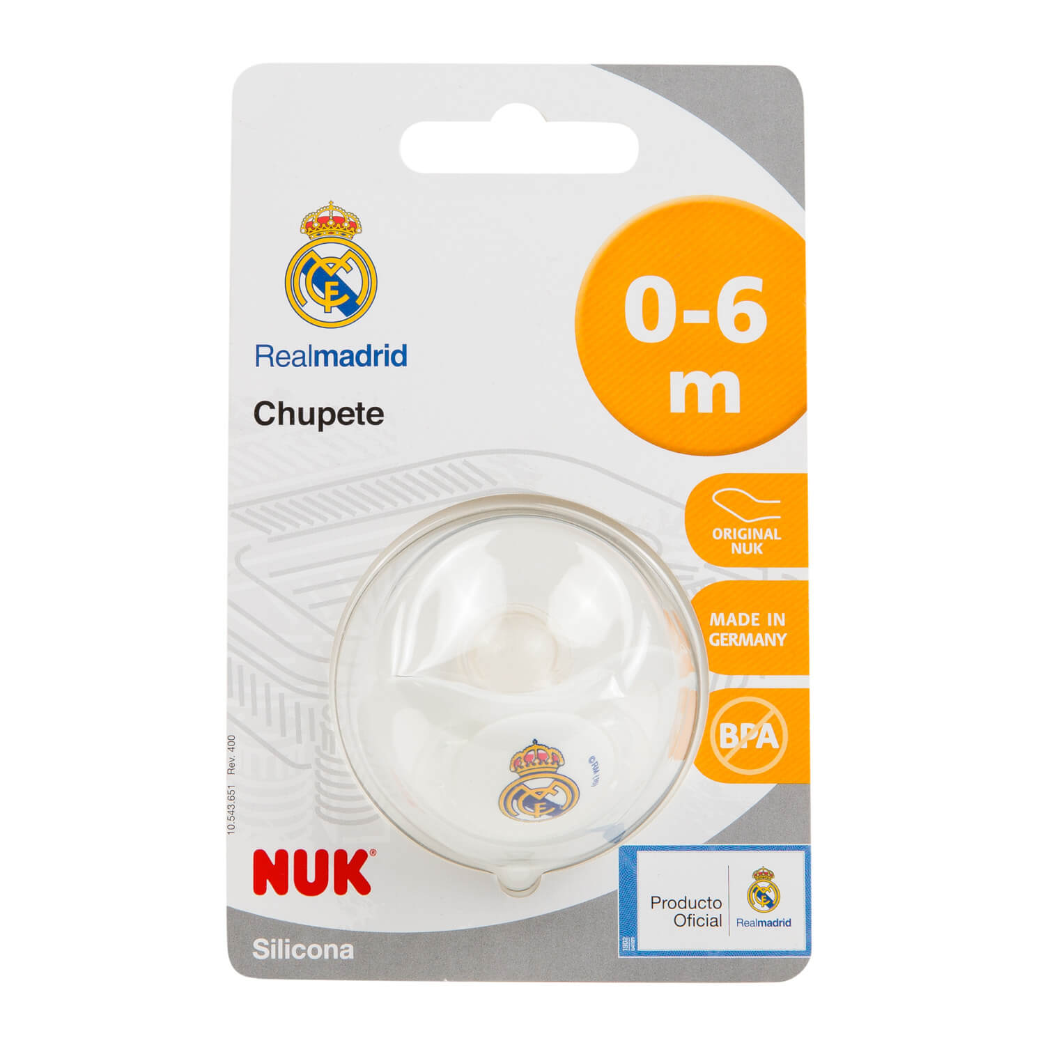 Chupete 0-6 Meses Real Madrid