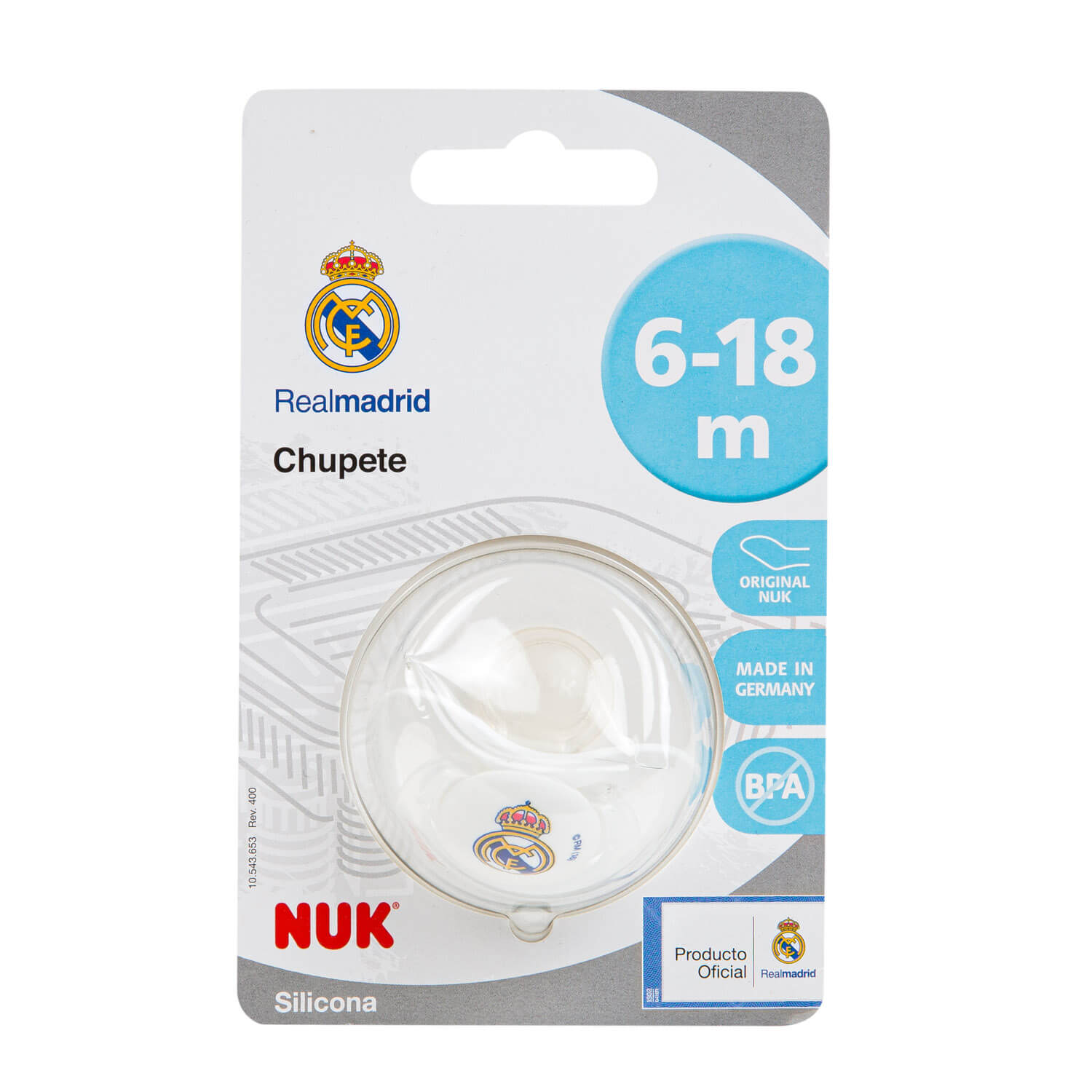 Chupete 6-18 Meses Real Madrid