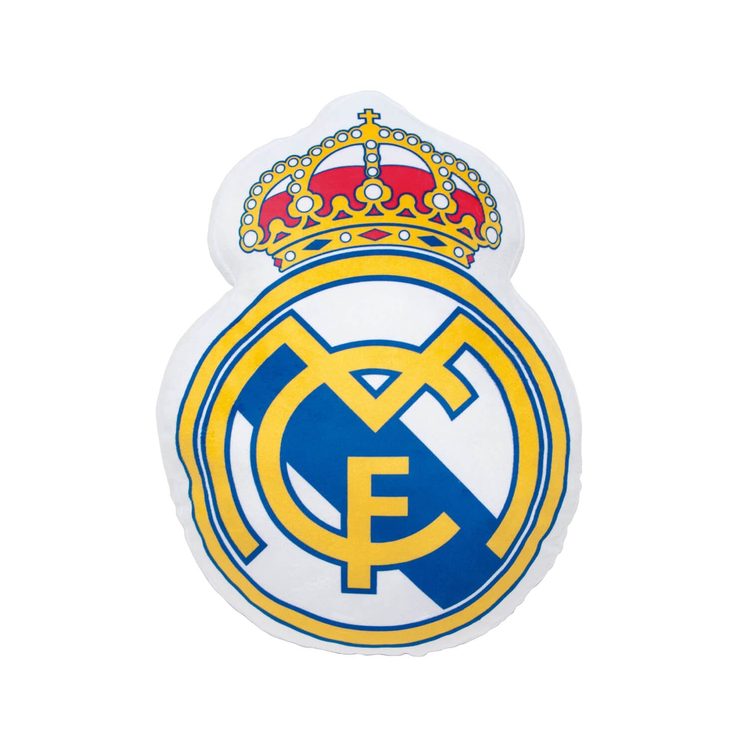 Cojín Escudo Blanco/Azul Real Madrid