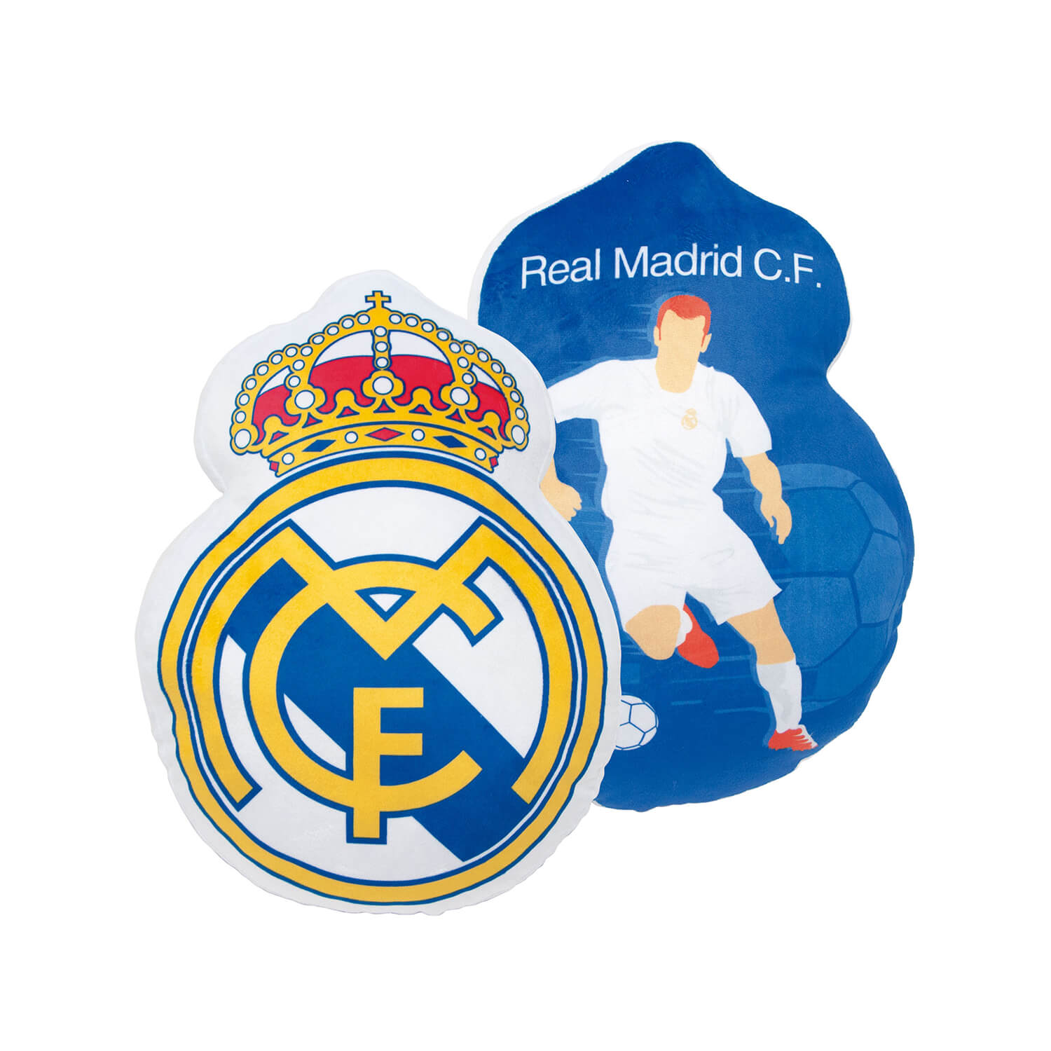 Cojín Escudo Blanco/Azul Real Madrid