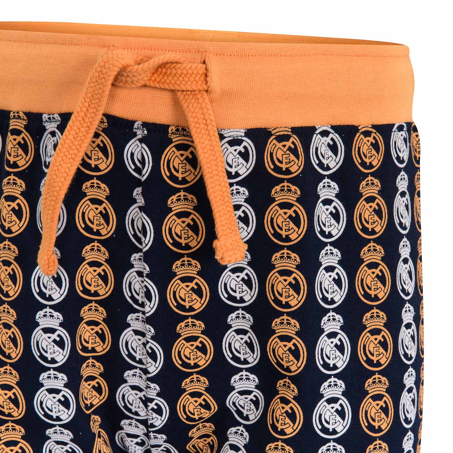 Pijama Largo Niño Escudo Azul Marino/Naranja
