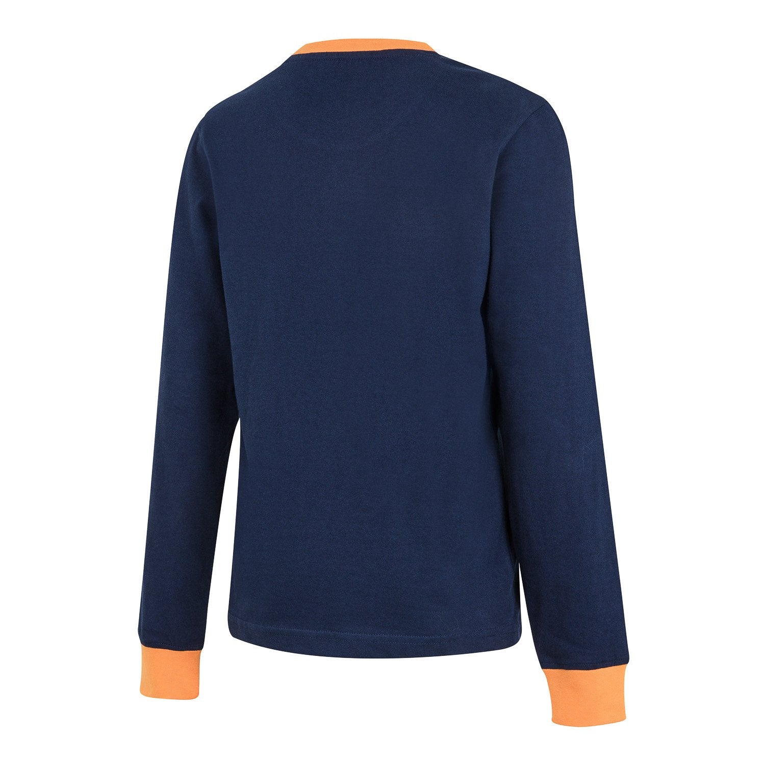 Pijama Largo Niño Escudo Azul Marino/Naranja