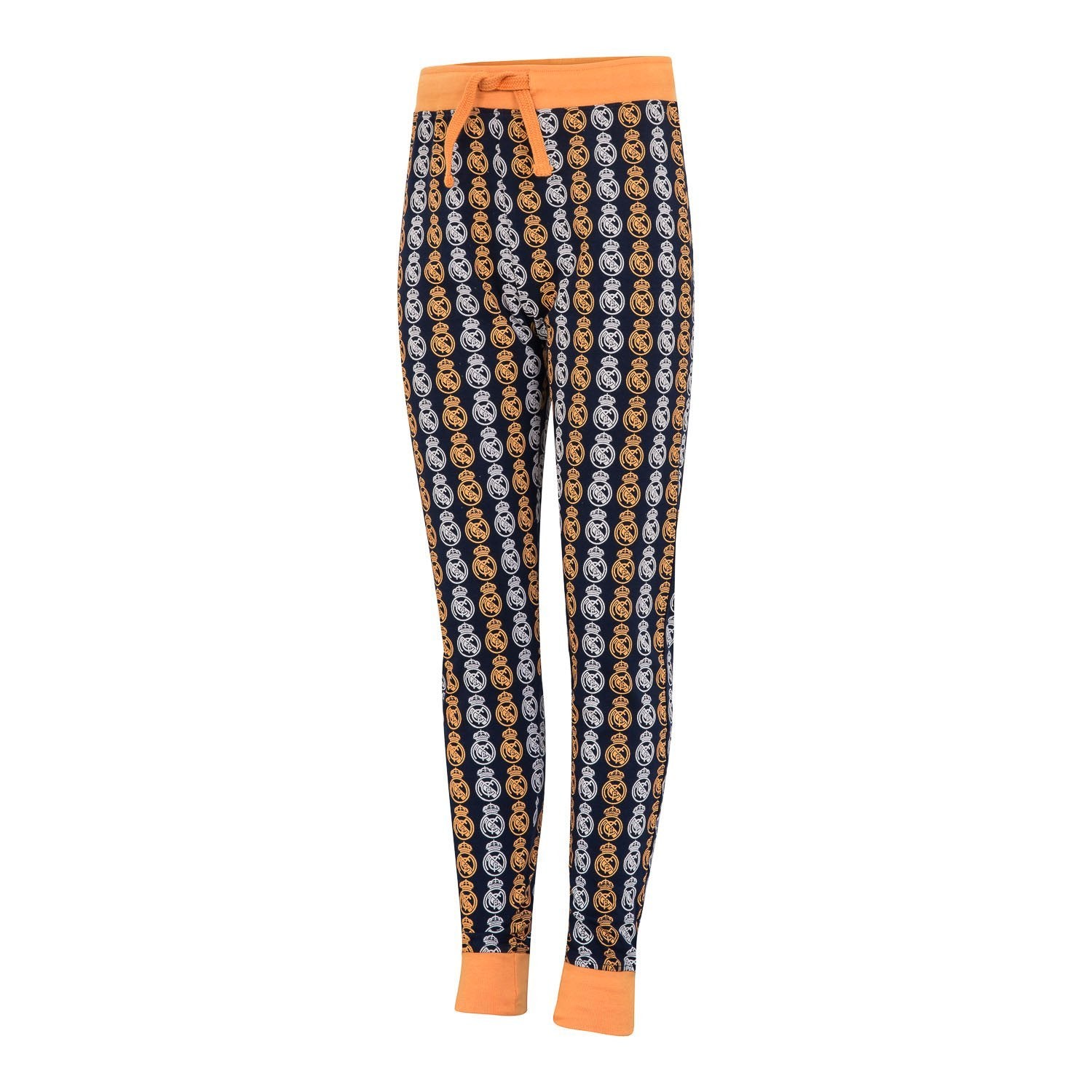 Pijama Largo Niño Escudo Azul Marino/Naranja