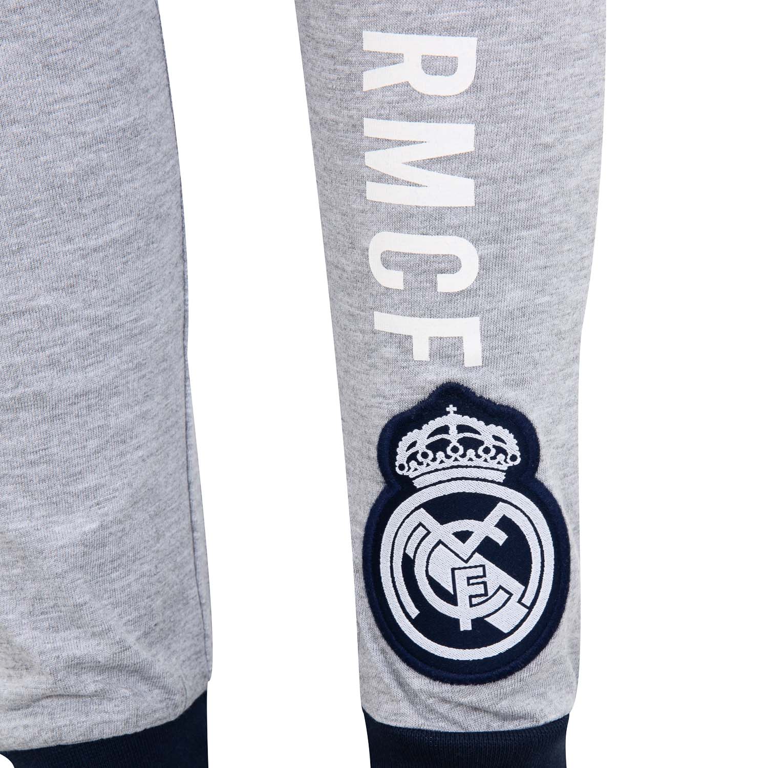 Pijama Pantalón Largo Niño Contraste Gris/Azul Marino