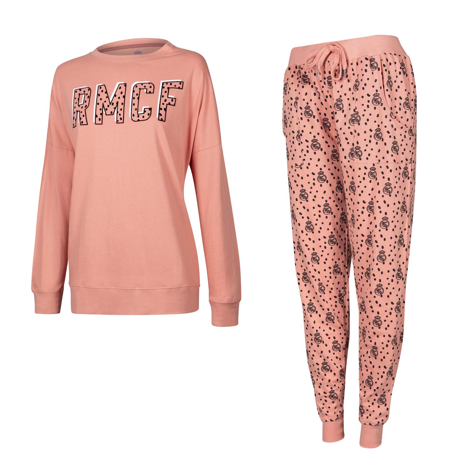 Pijama Largo Mujer Escudo Rosa