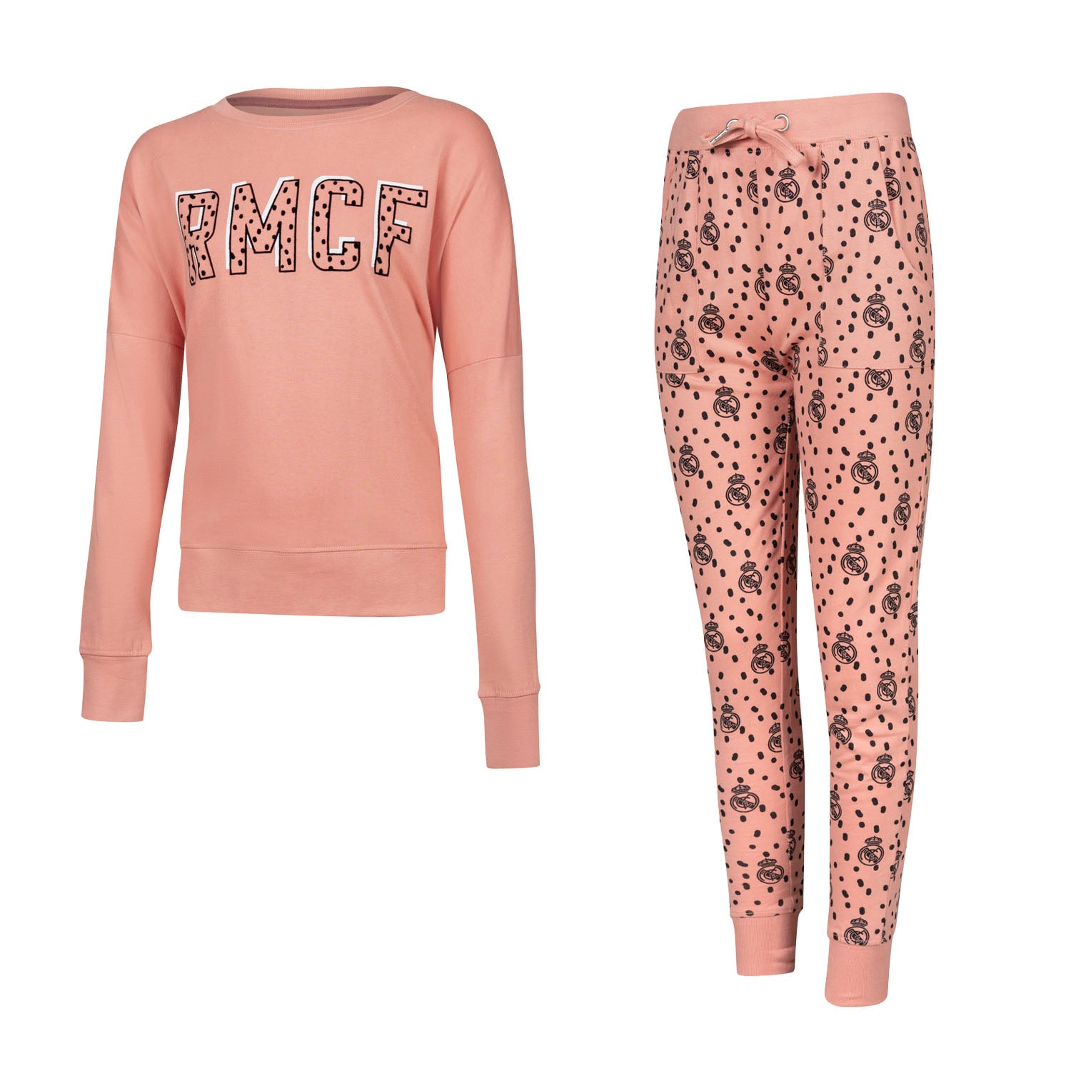 Pijama Largo Niña Escudo Rosa