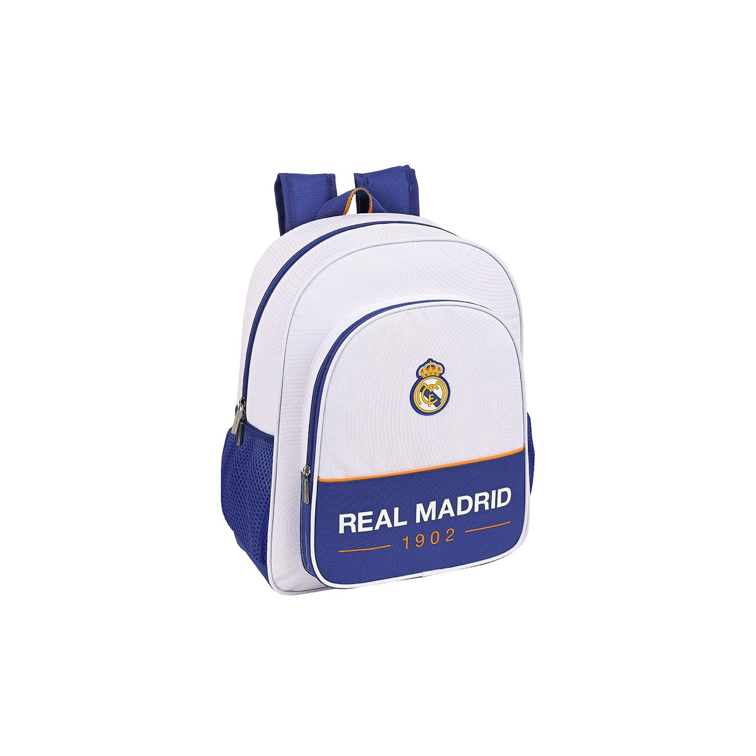 Mochila Niño Blanca/Naranja Real Madrid