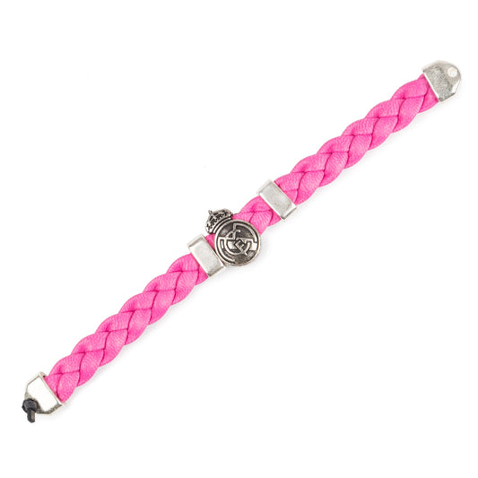 Real Madrid Braided Bracelet Pink