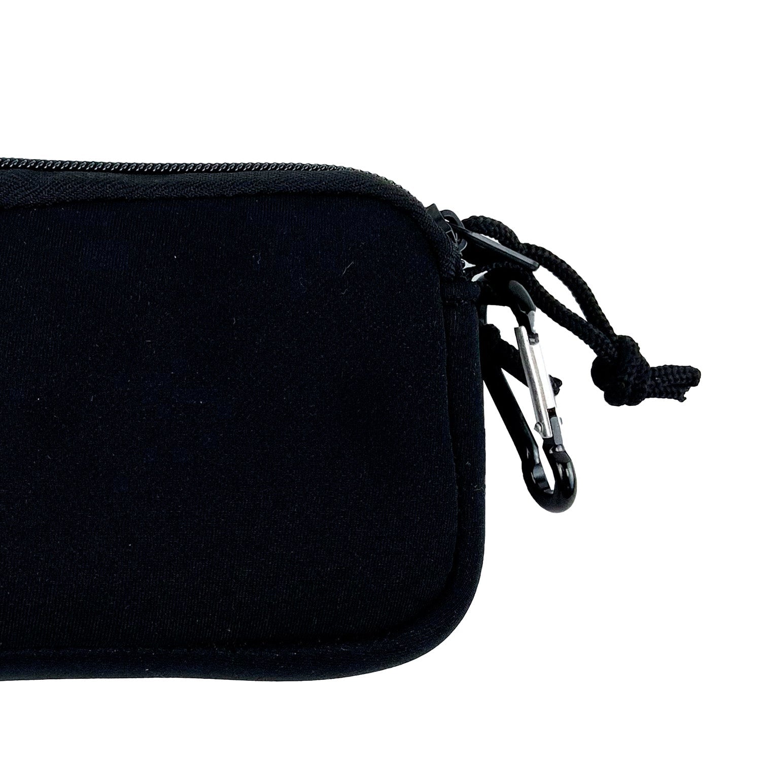 Monedero Cuadrado Neopreno Negro/Dorado
