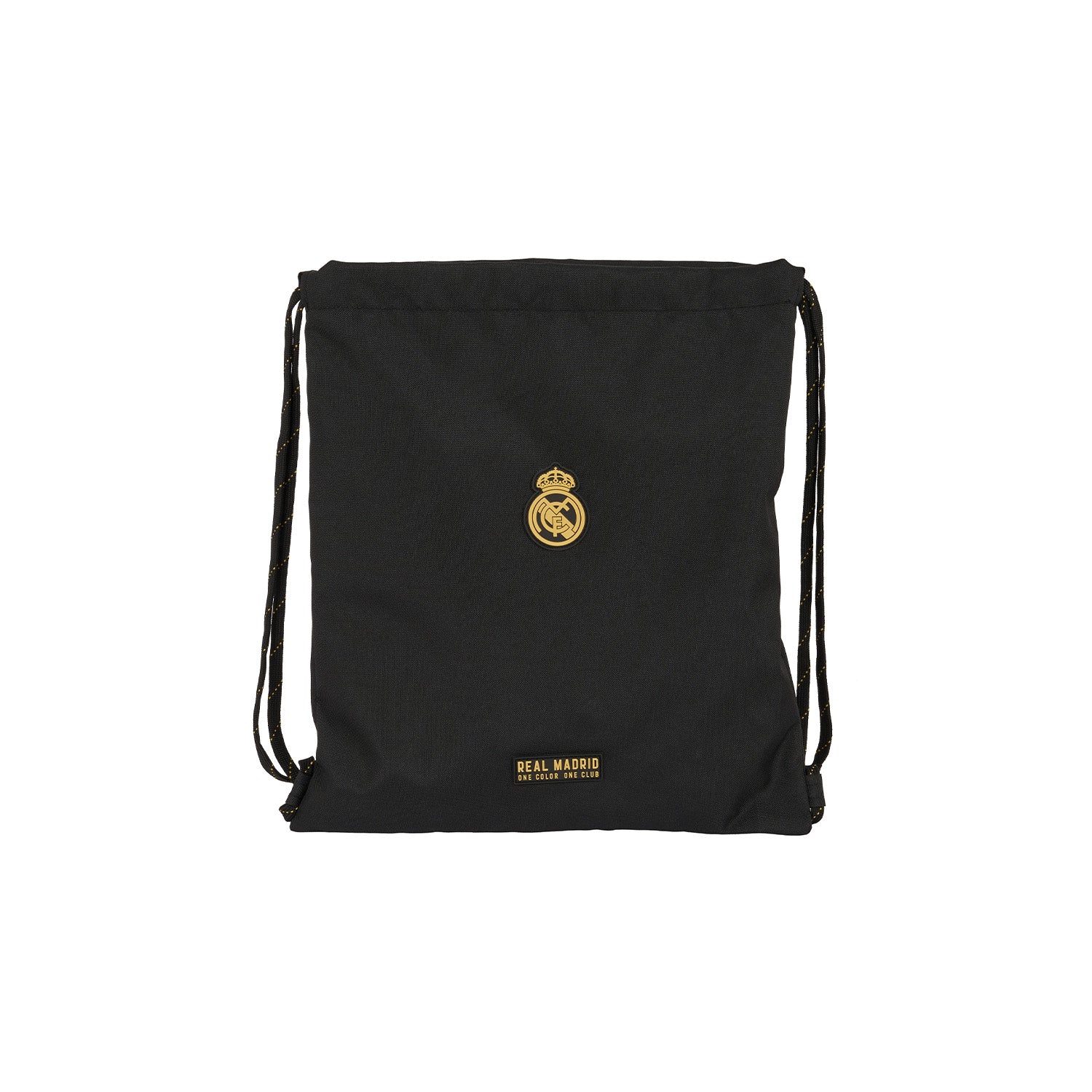 Mochila Cuerdas Negra/Mostaza Real Madrid