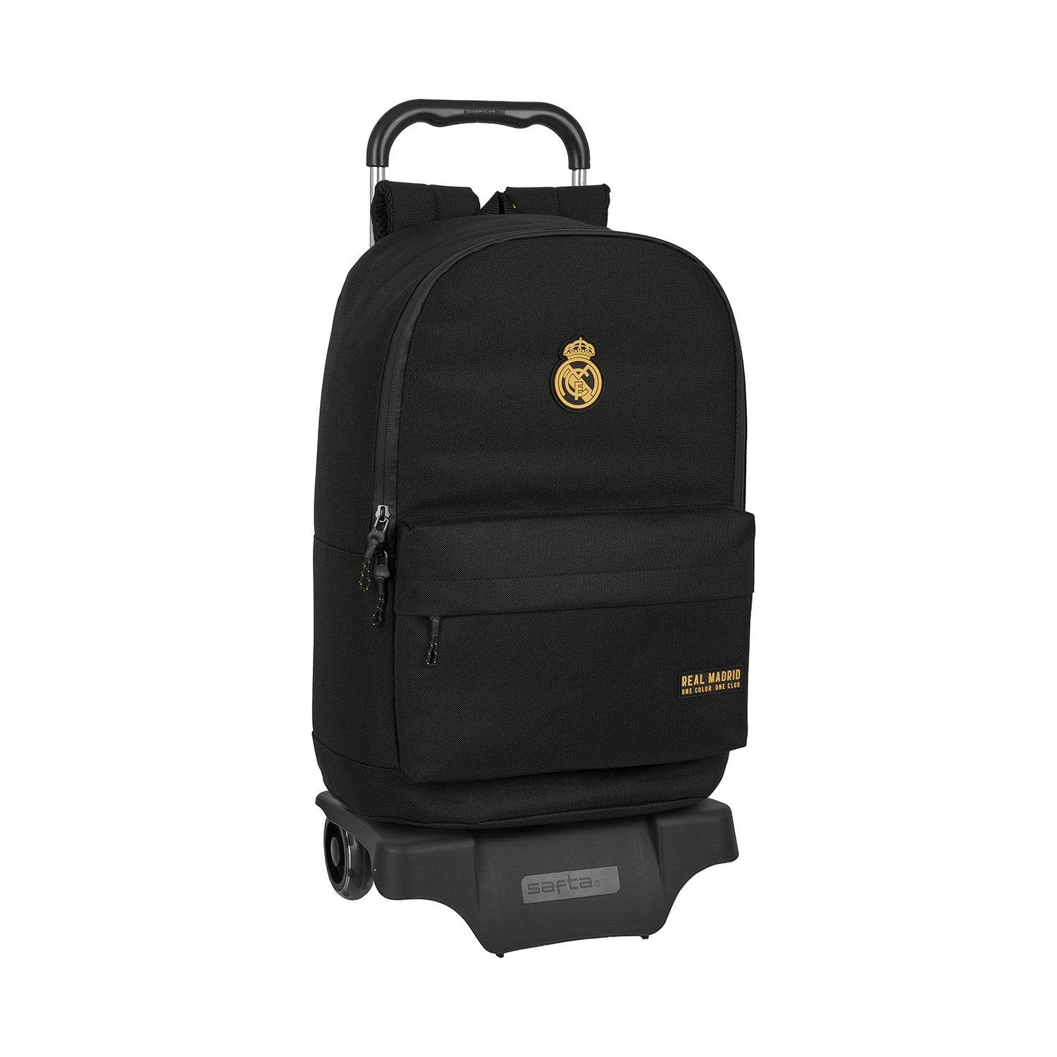 Mochila Carro Negra/Mostaza Real Madrid