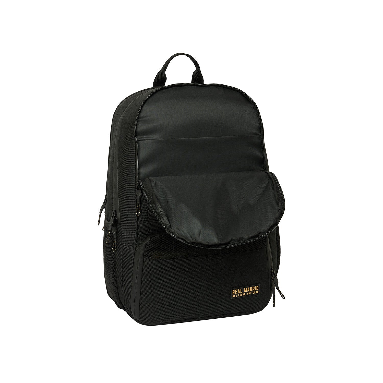 Mochila Pádel Negra/Mostaza Real Madrid