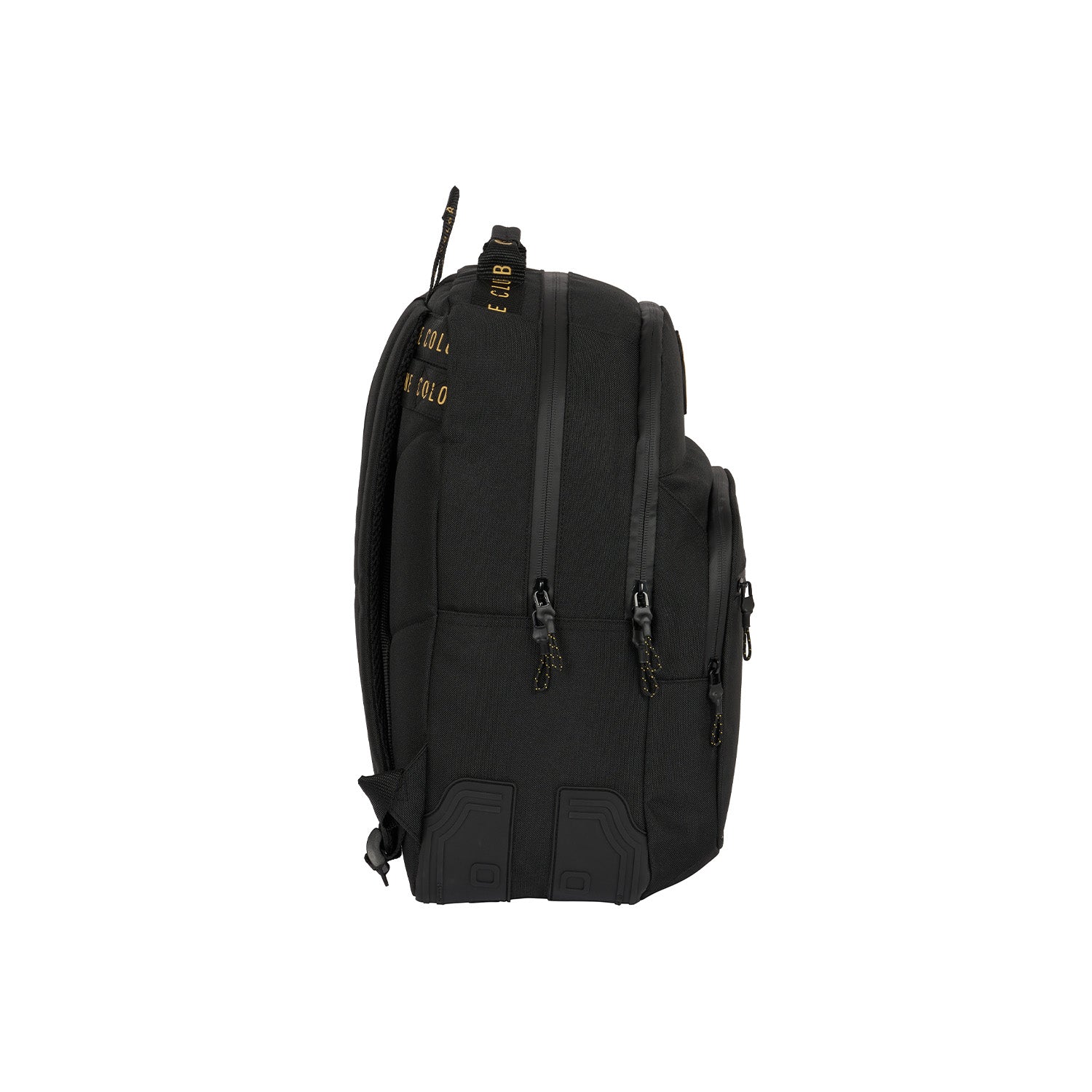 Mochila Doble Reforzada Negra/Mostaza Real Madrid