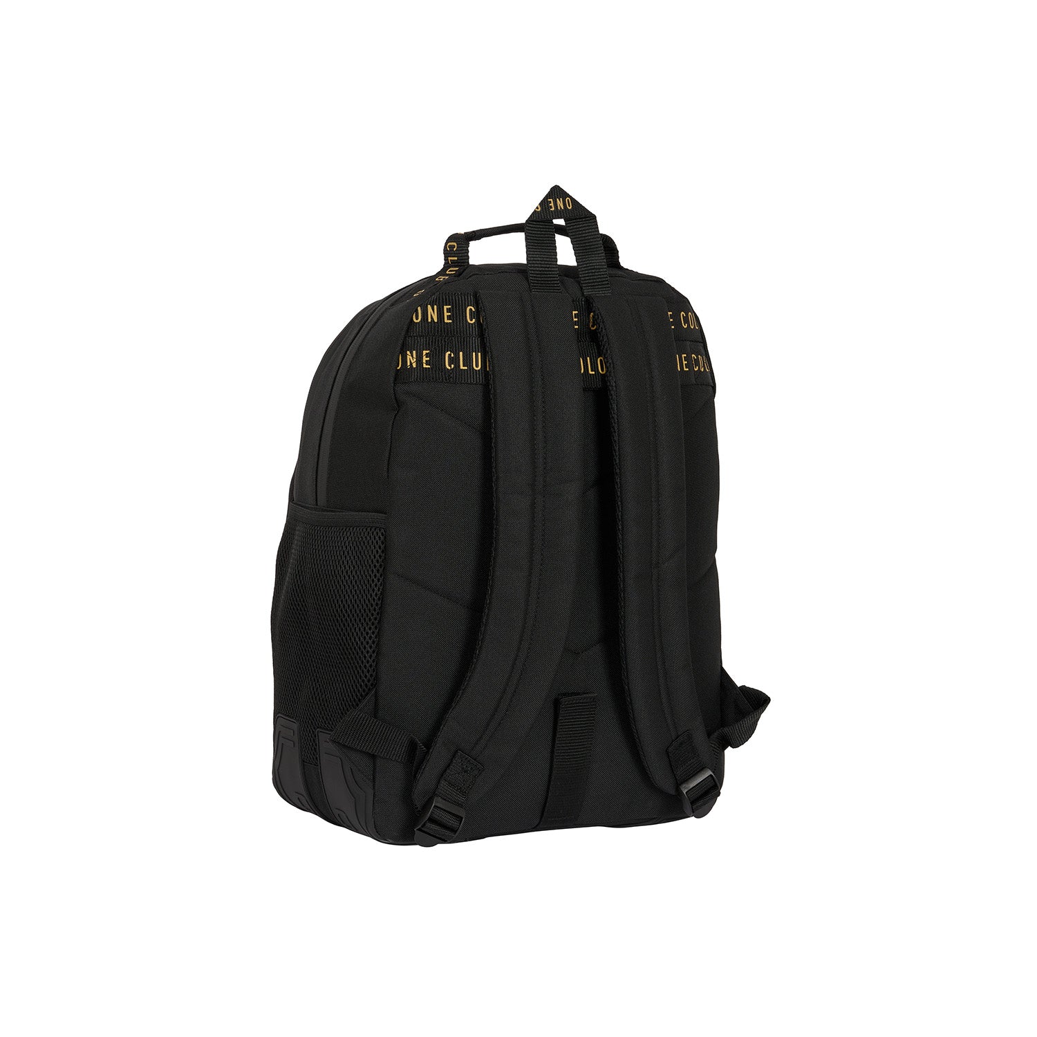 Mochila Doble Reforzada Negra/Mostaza Real Madrid