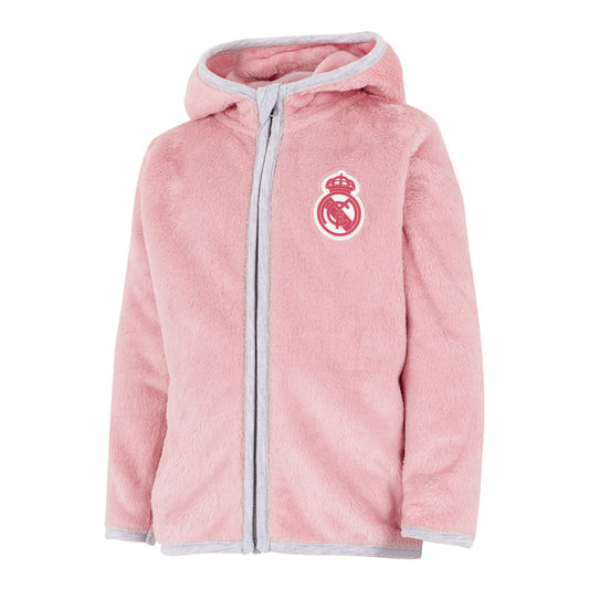 Chaqueta Osito Infantil Rosa/Gris