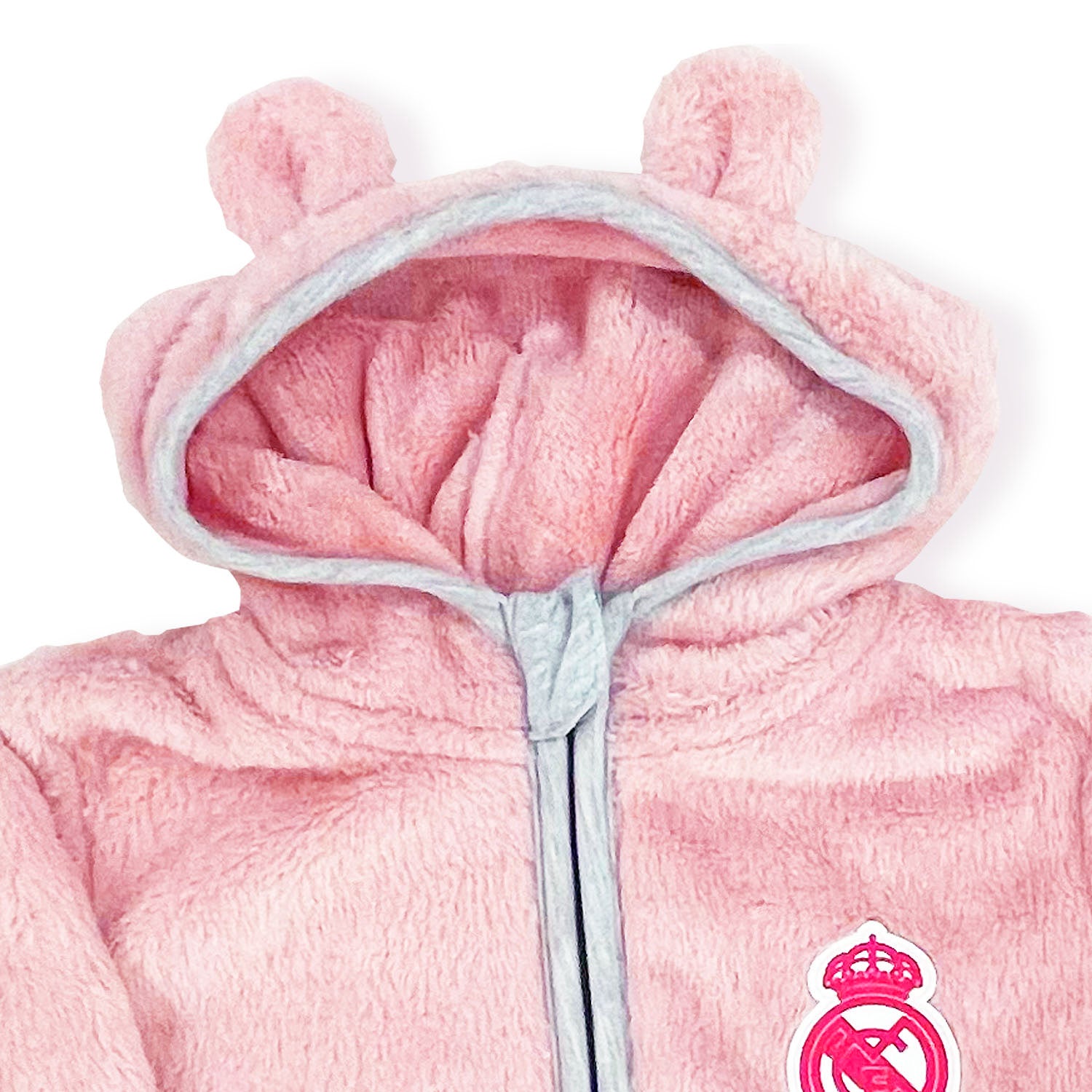 Chaqueta Osito Infantil Rosa/Gris