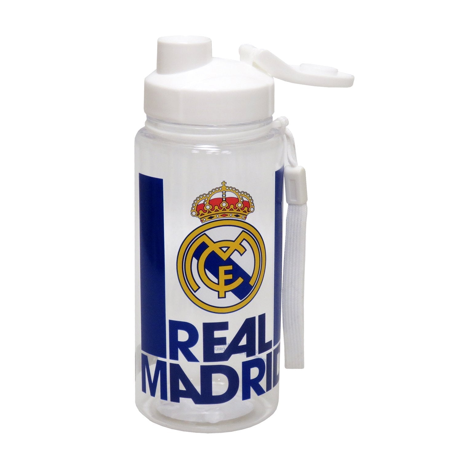 Botella Agua Transparente 500ml Real Madrid