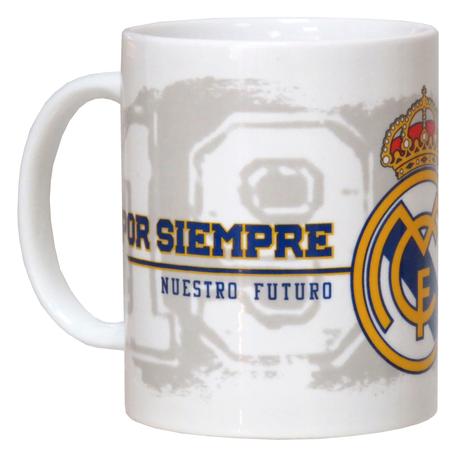 Taza Cerámica Blanca Real Madrid