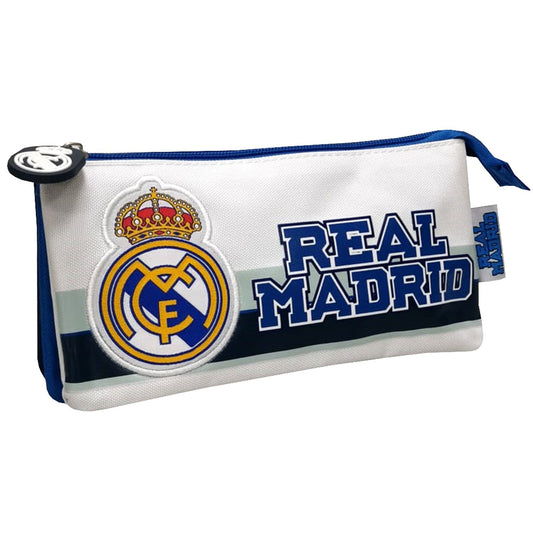 Estuche Triple Compartimento Real Madrid