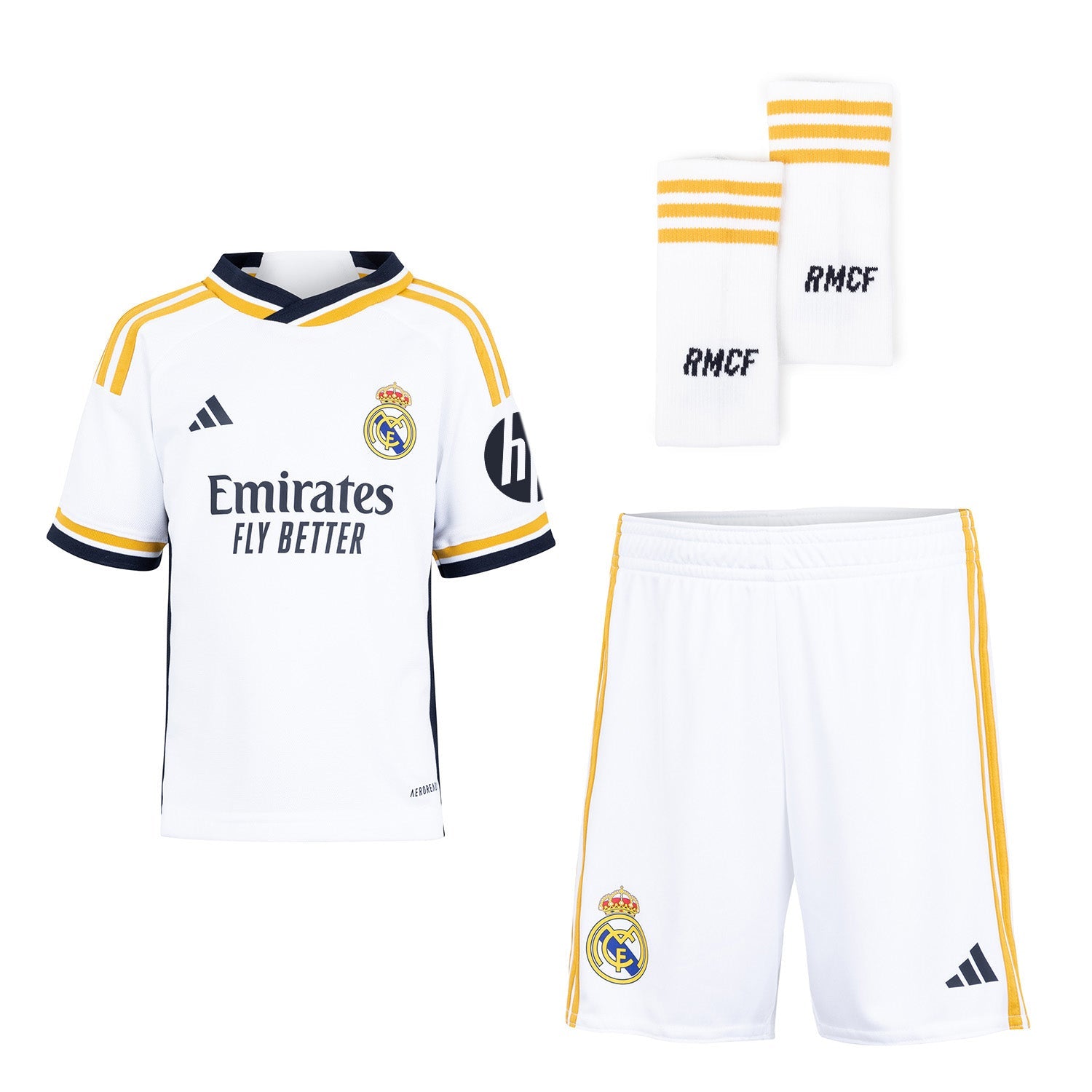 Conjunto Infantil Primera Equipación Blanco 23/24