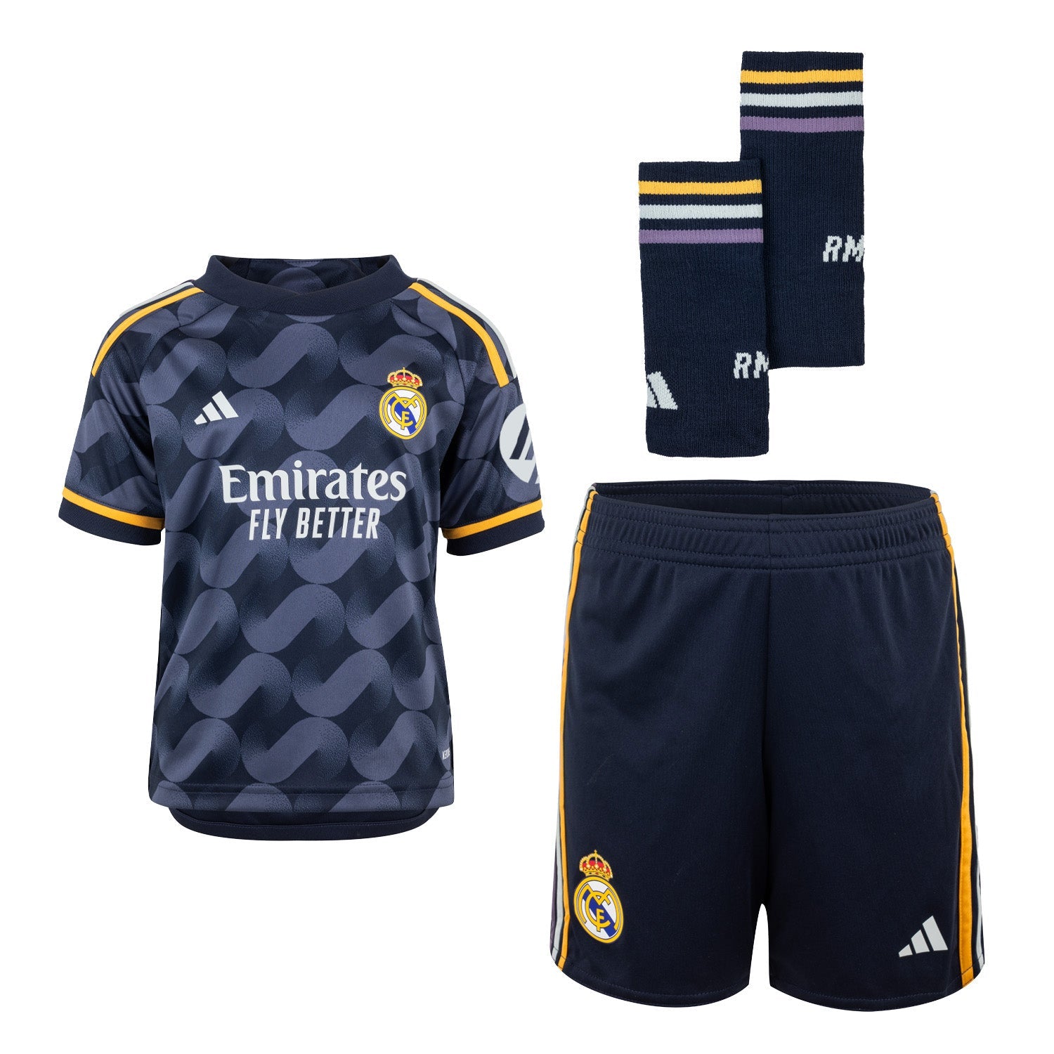 Conjunto Infantil Segunda Equipación Azul Marino 23/24