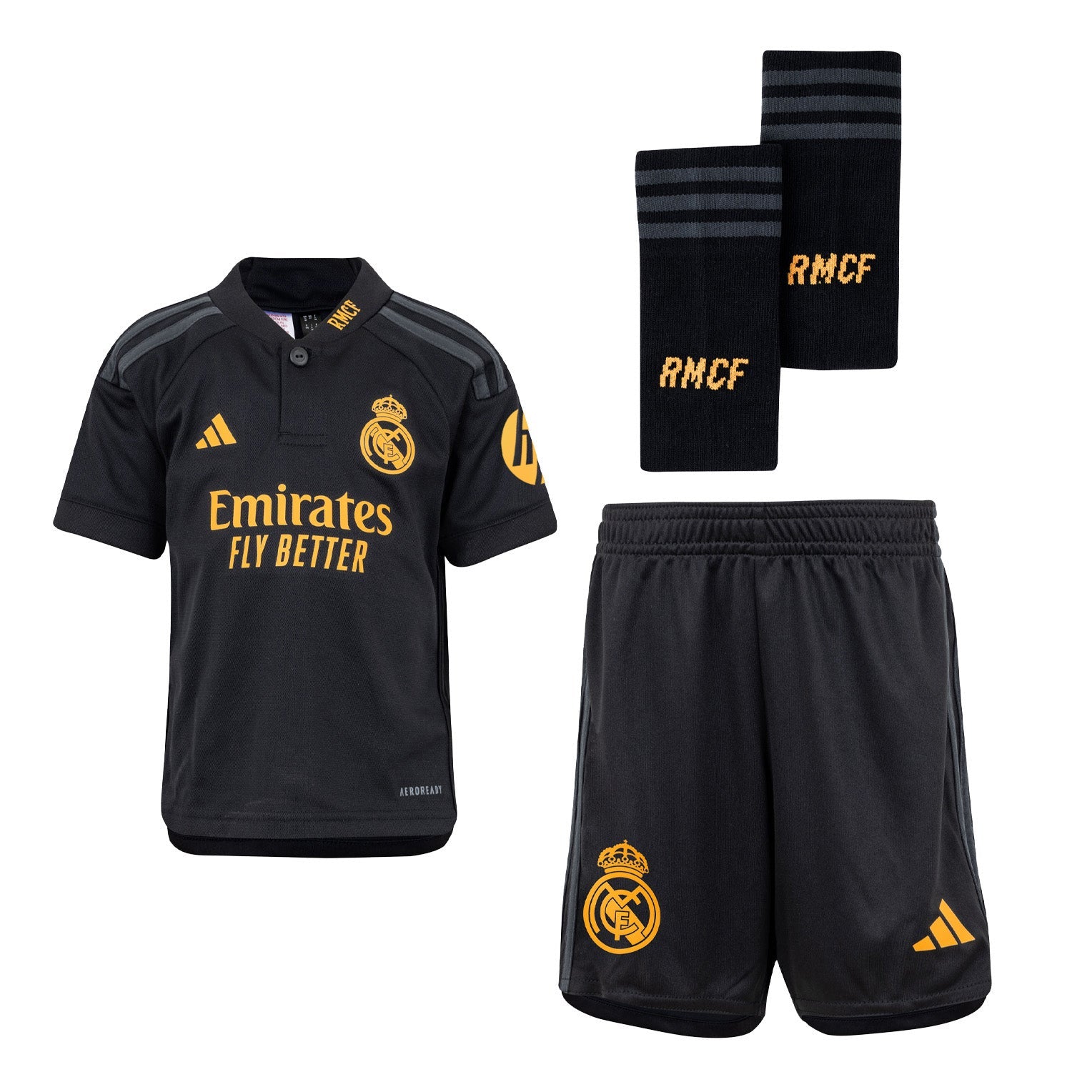 Conjunto Infantil Tercera Equipación Negro 23/24