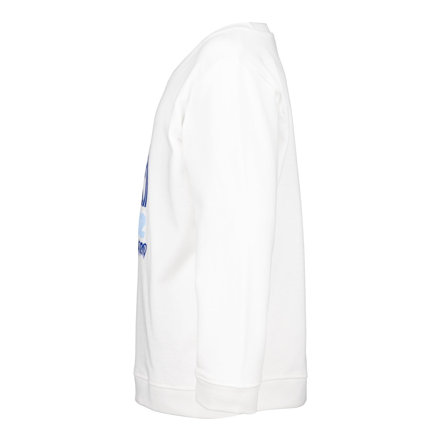 Sudadera Cuello Redondo Infantil Estampacion 1902 Blanco/Azul
