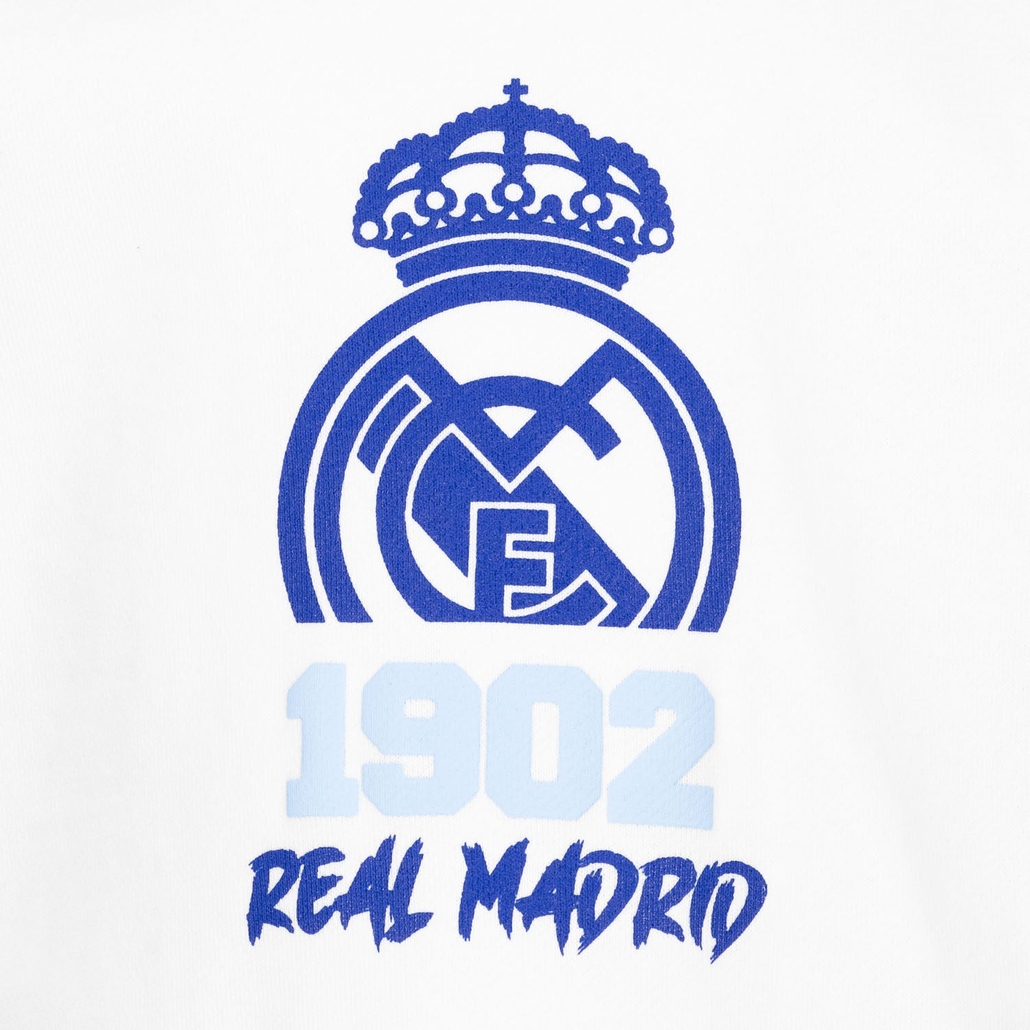 Sudadera Cuello Redondo Infantil Estampacion 1902 Blanco/Azul