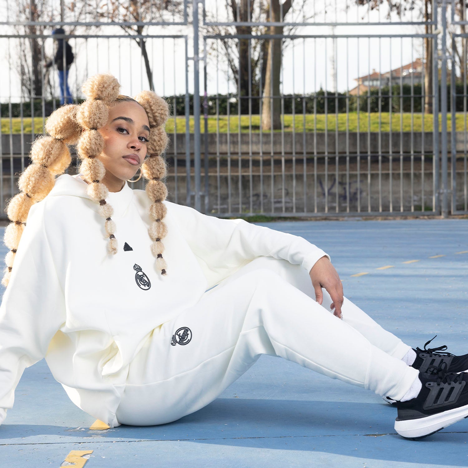 Pantalón Mujer adidas Real Urban Blanco