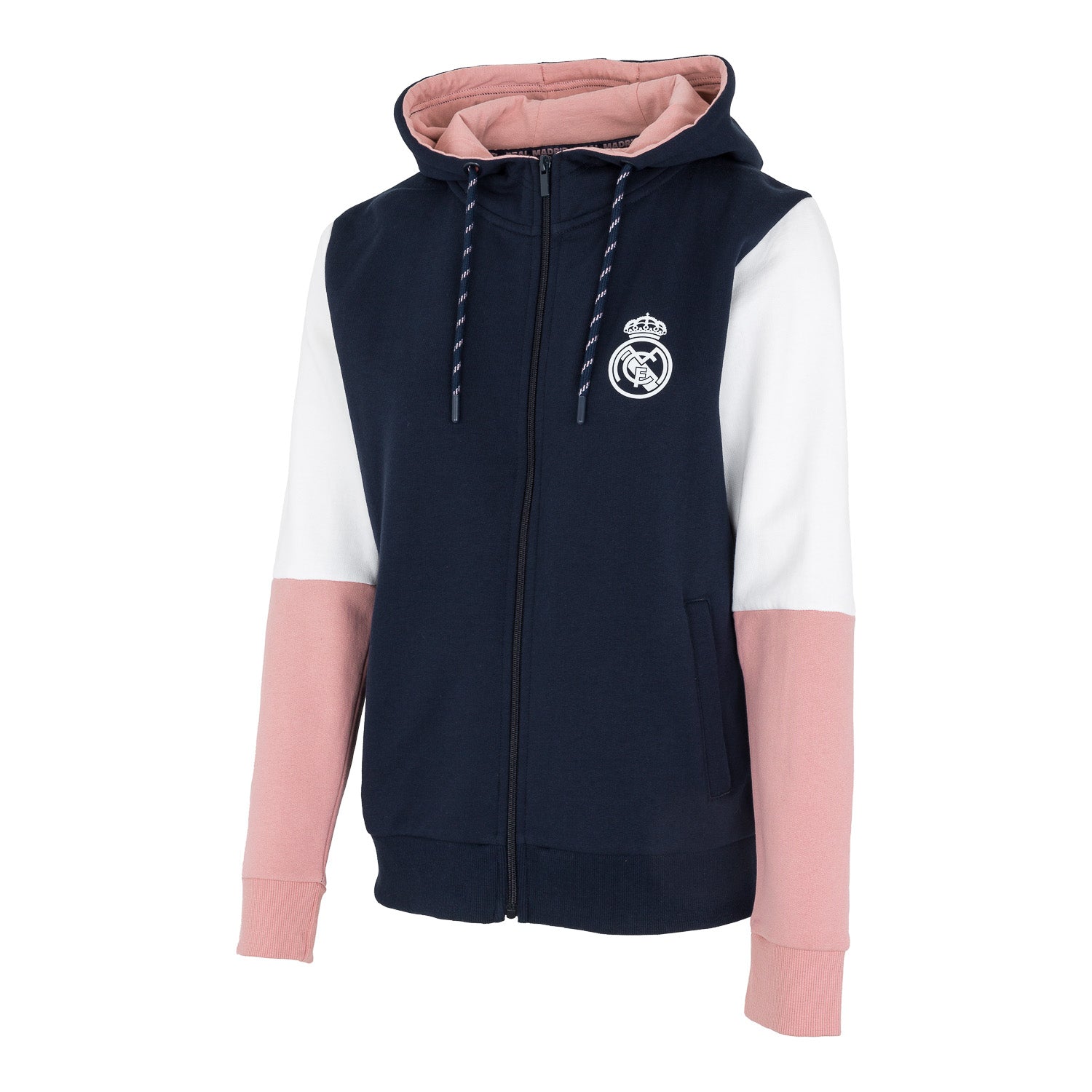 Sudadera Cremallera Mujer Vintage Azul Marino