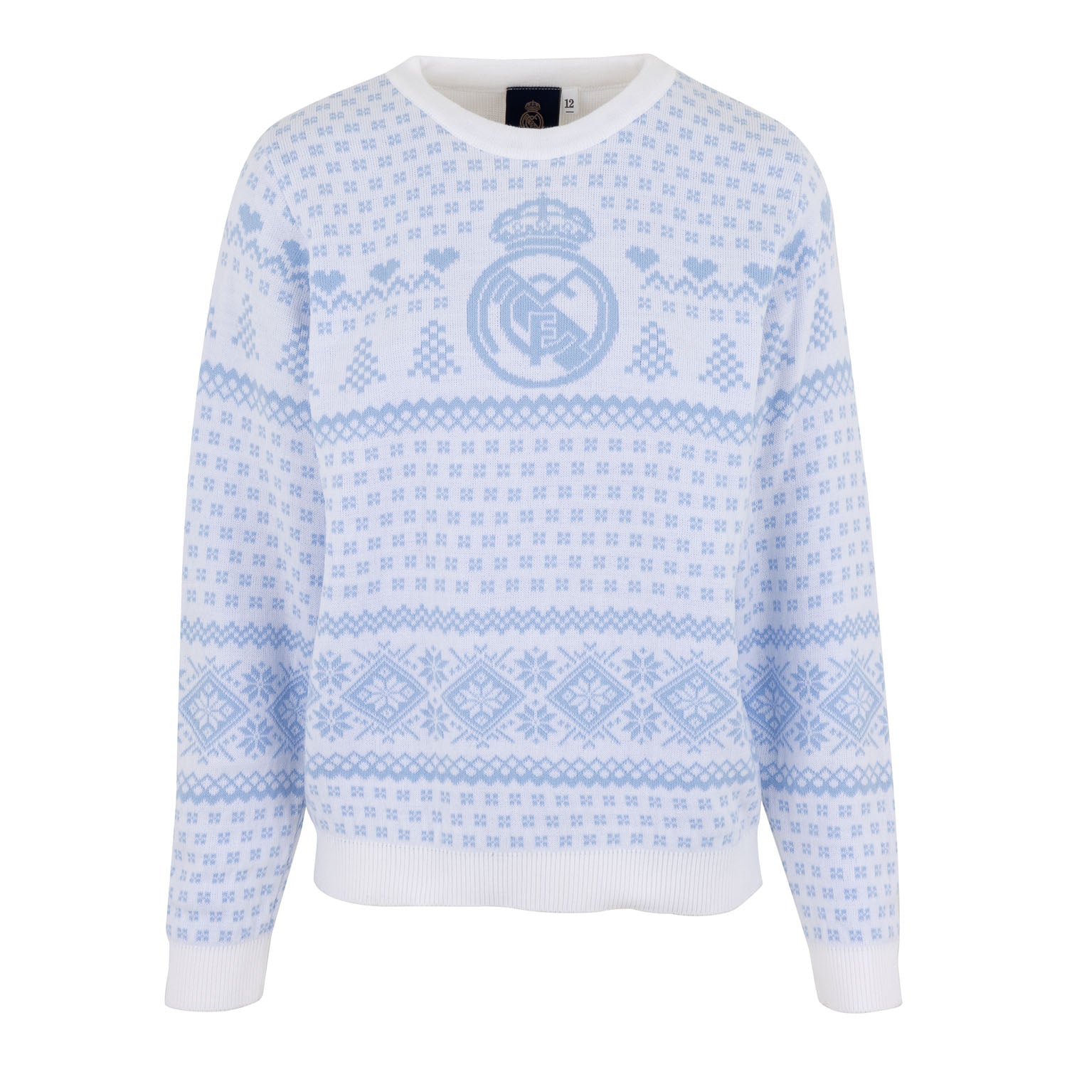 Jersey Navideño Mujer Azul Pastel