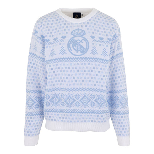 Jersey Navideño Mujer Azul Pastel