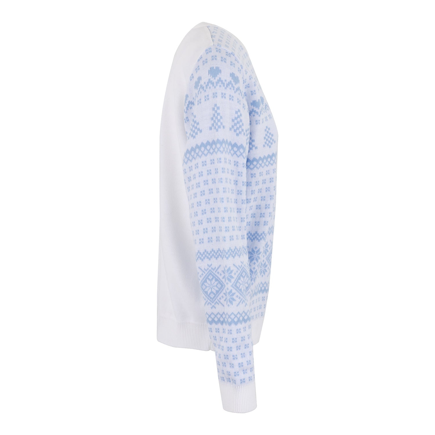 Jersey Navideño Mujer Azul Pastel