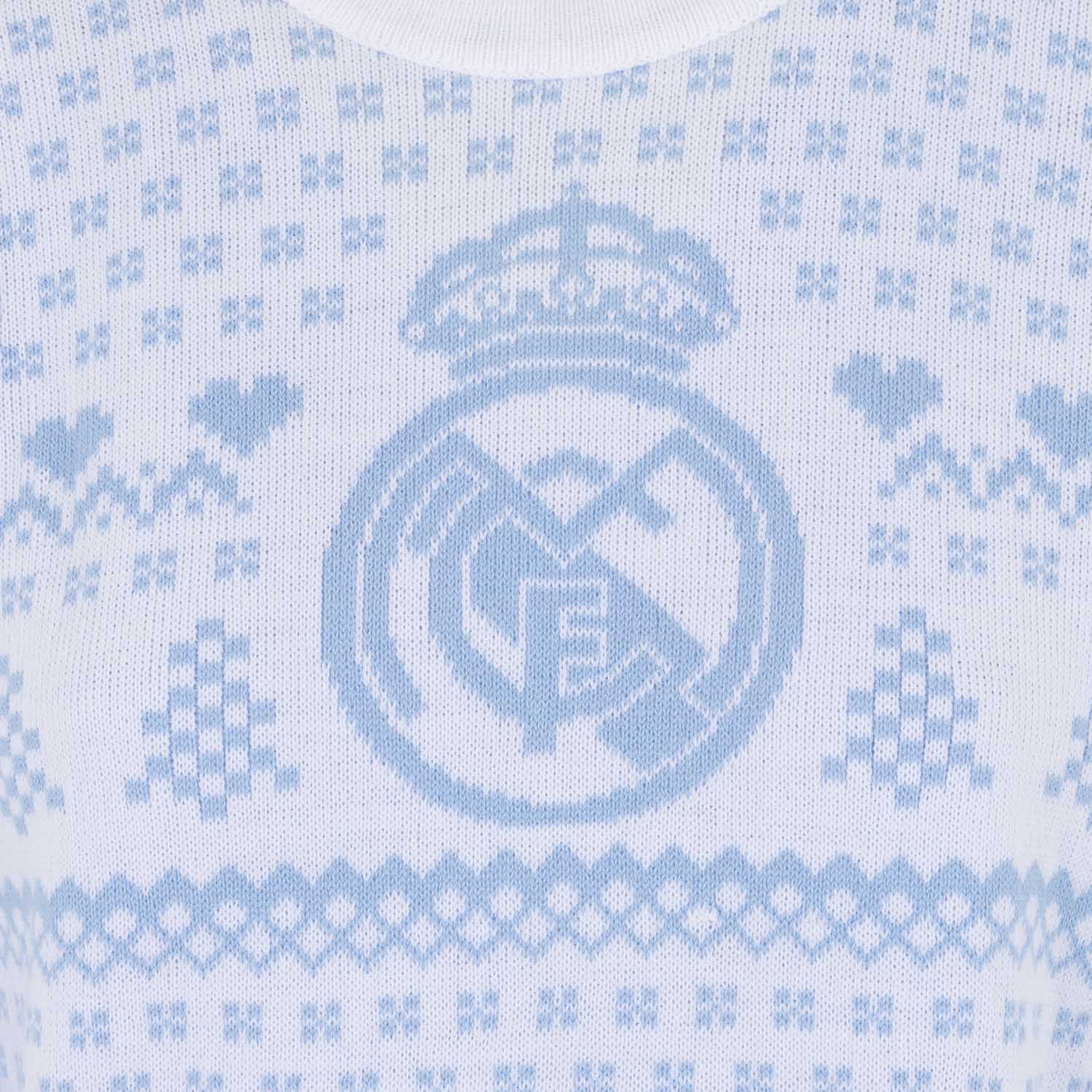 Jersey Navideño Mujer Azul Pastel