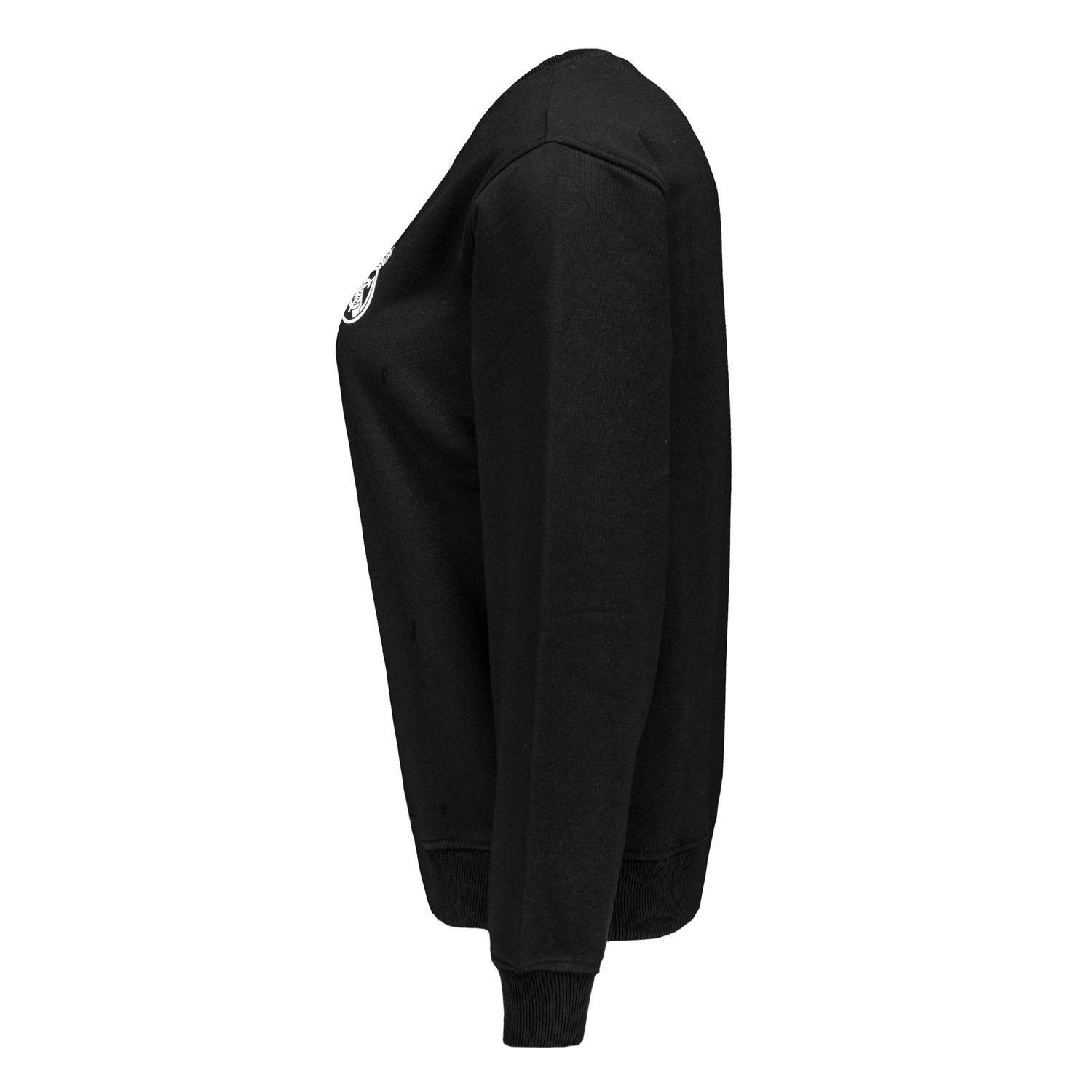 Sudadera Cropped Mujer ECO Essentials Real Madrid Escudo Negra