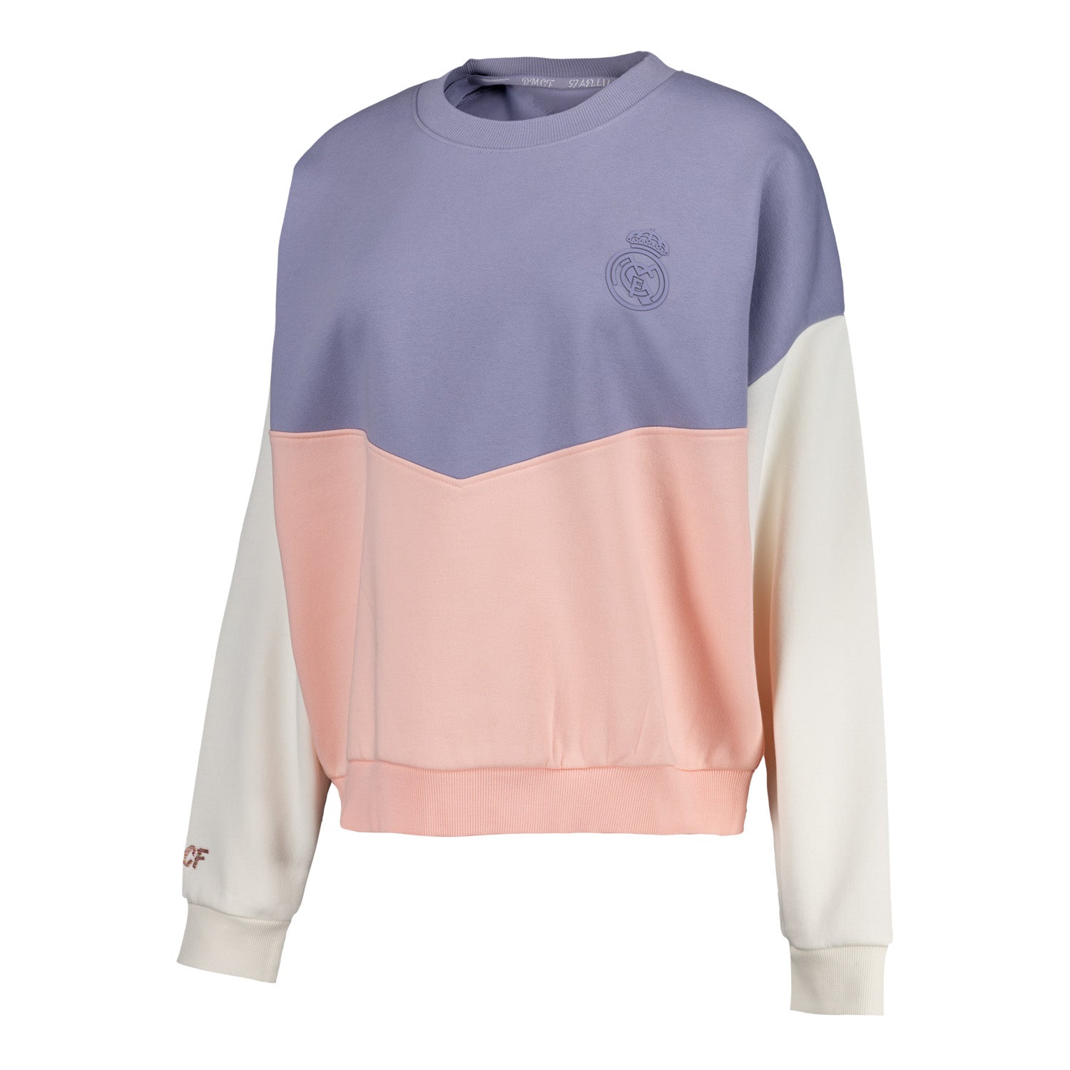 Sudadera Mujer Real Madrid Ladies Vintage Paneles Multicolor